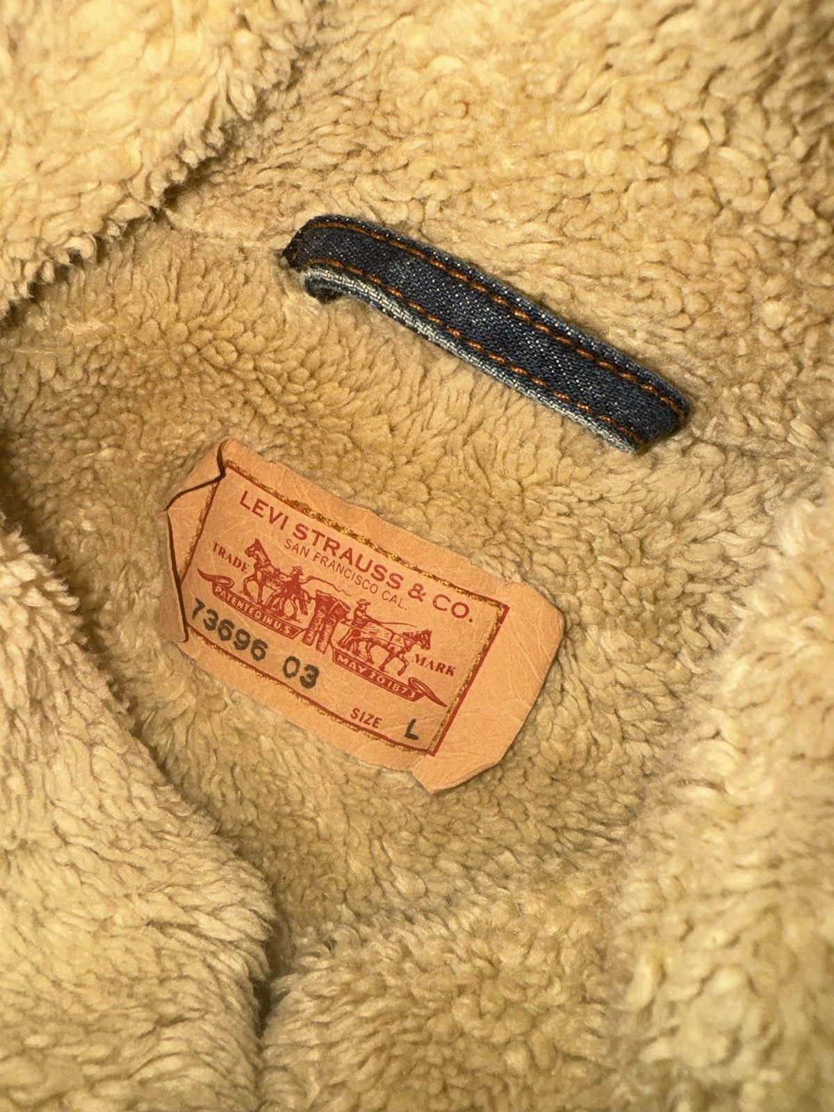 Levi's Levis vintage sherpa denim jeans jacket rare Size L / US 10 / IT 46 - 7 Thumbnail