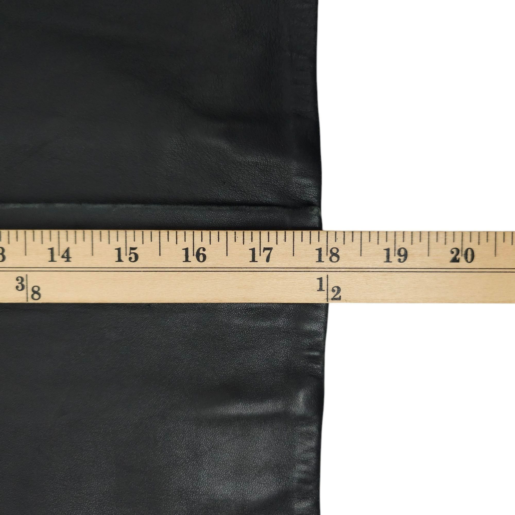 Other Saguaro Black Leather Vest Womens Size L Placket Covered Zip Size L / US 10 / IT 46 - 13 Thumbnail