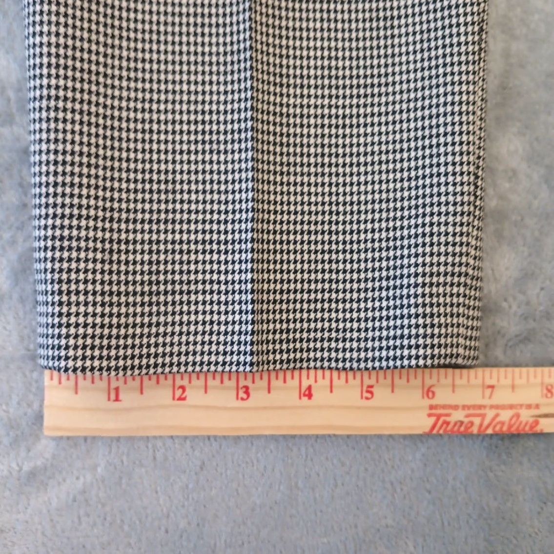 Vintage Harve Benard Dress Pants Womens Size 10 Black Houndstooth Wool Pleated Lined Size 32" / US 10 / IT 46 - 6 Thumbnail