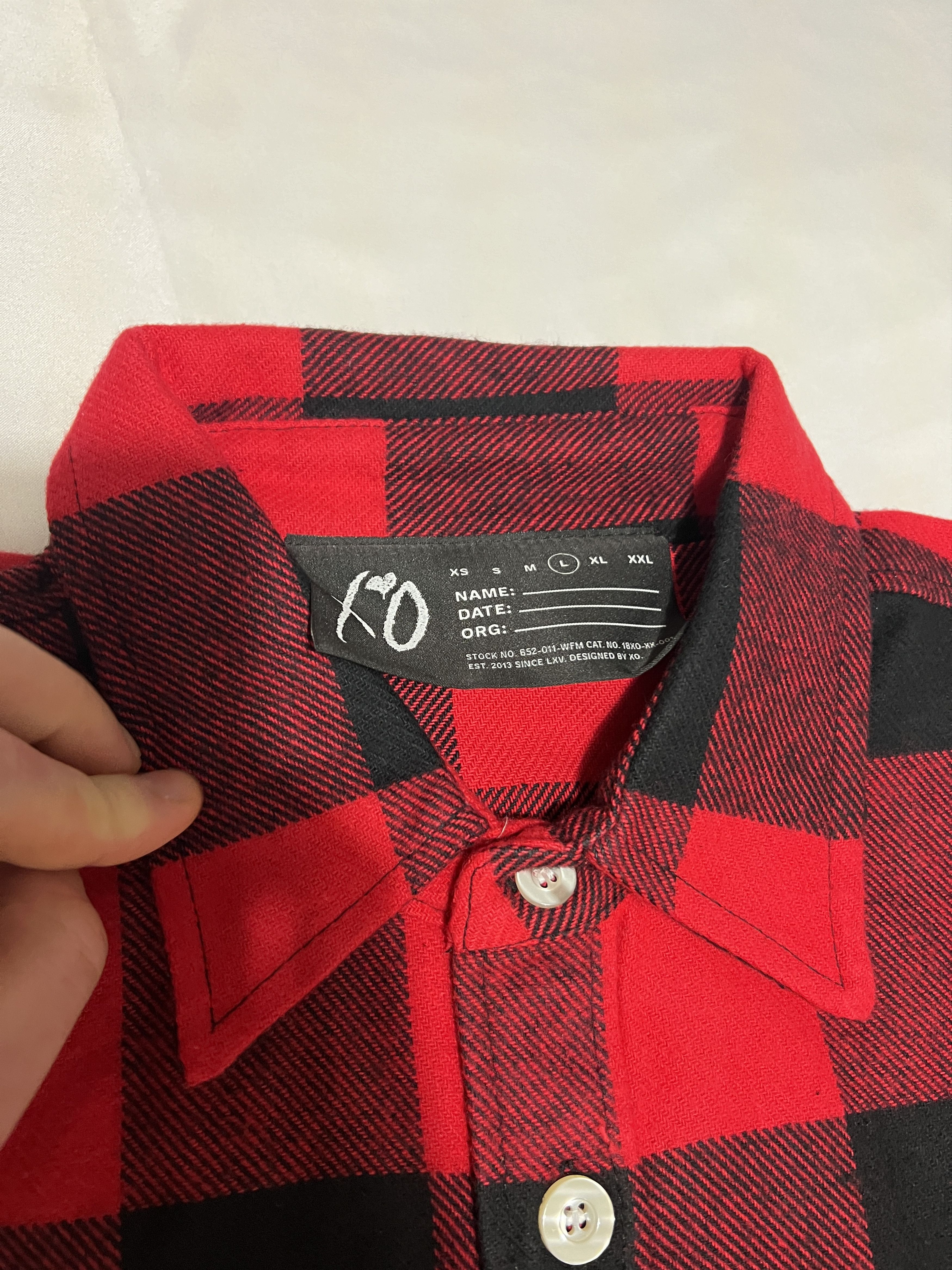 The Weeknd THE WEEKND XO XOTWOD CHAPTER V FLANNEL My Dear Melancholy Size US L / EU 52-54 / 3 - 10 Thumbnail