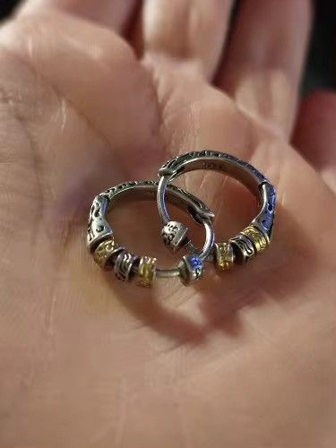 Vintage Vintage Circle Hoop Earring(1pairs) Size ONE SIZE - 5 Thumbnail