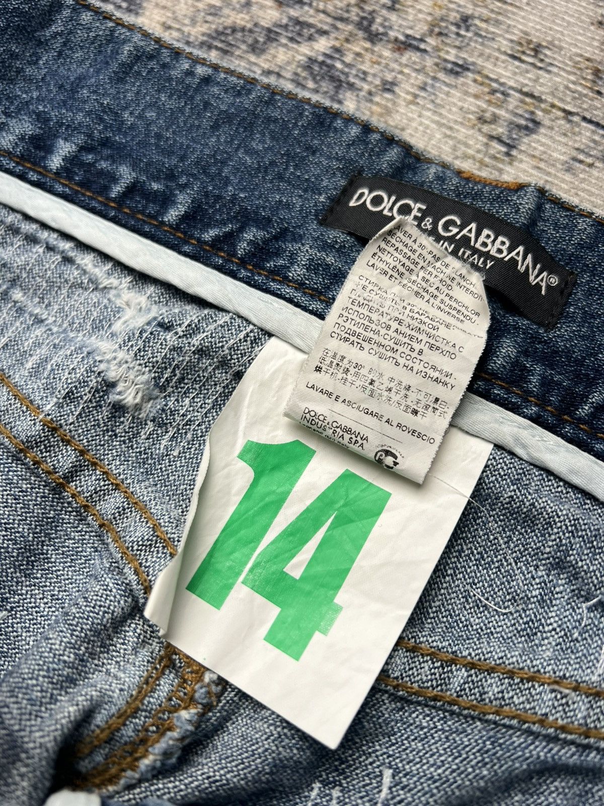 Dolce & Gabbana Dolce & Gabbana Boro Stitching Distressed Jeans Size US 35 - 8 Thumbnail