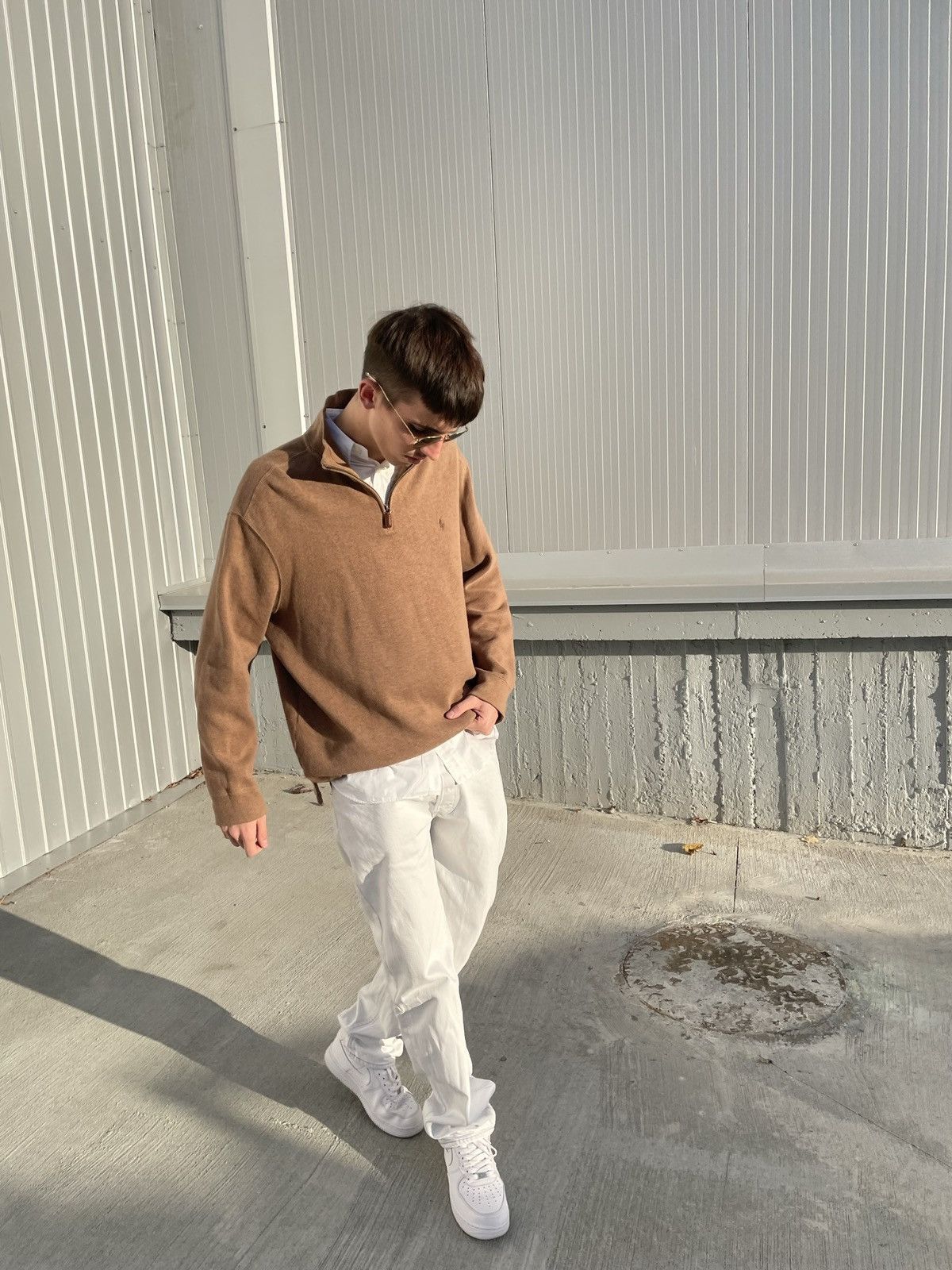 Ralph Lauren × Vintage Vintage Ralph Lauren 1/4 zip sweater old money Size US XL / EU 56 / 4 - 5 Thumbnail