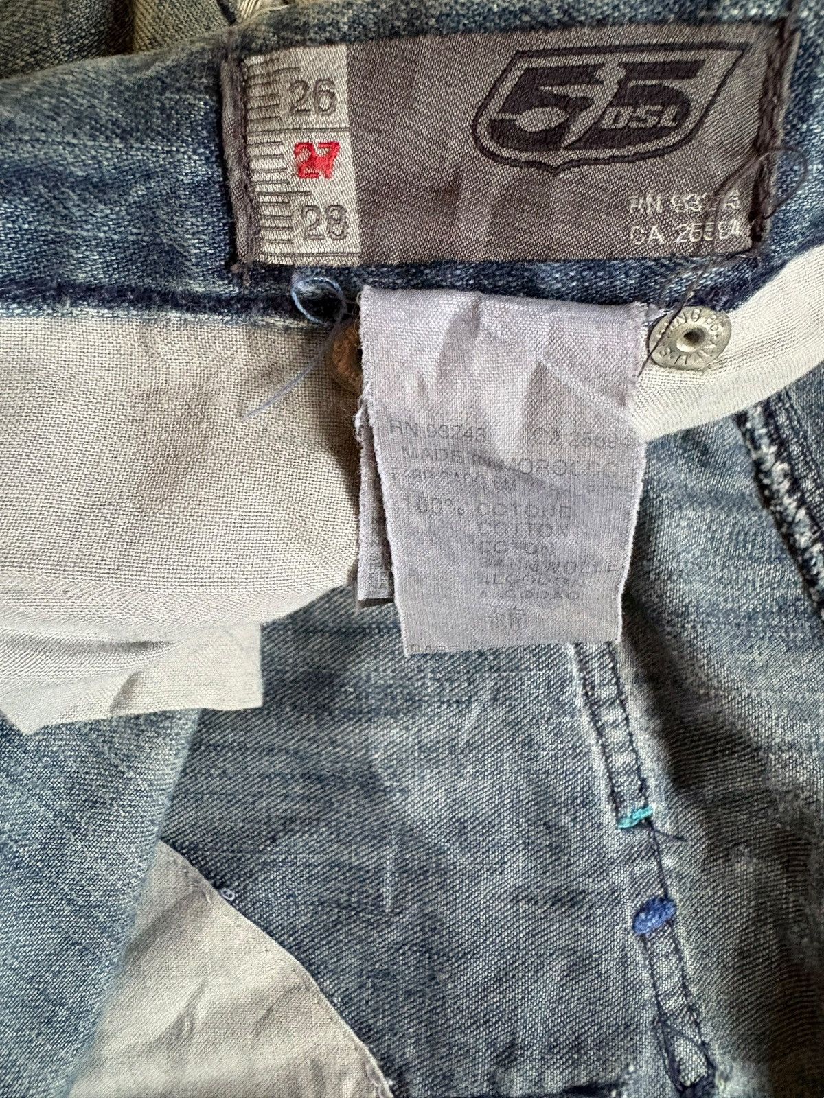 Japanese Brand Vintage Japanese Brand Mud Wash Distressed Baggy Jeans Size US 31 - 10 Thumbnail