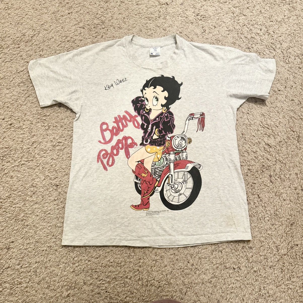 Vintage Vintage 1994 Betty Boop Key West Motorcycle Tee XL Size US XL / EU 56 / 4 - 2 Thumbnail