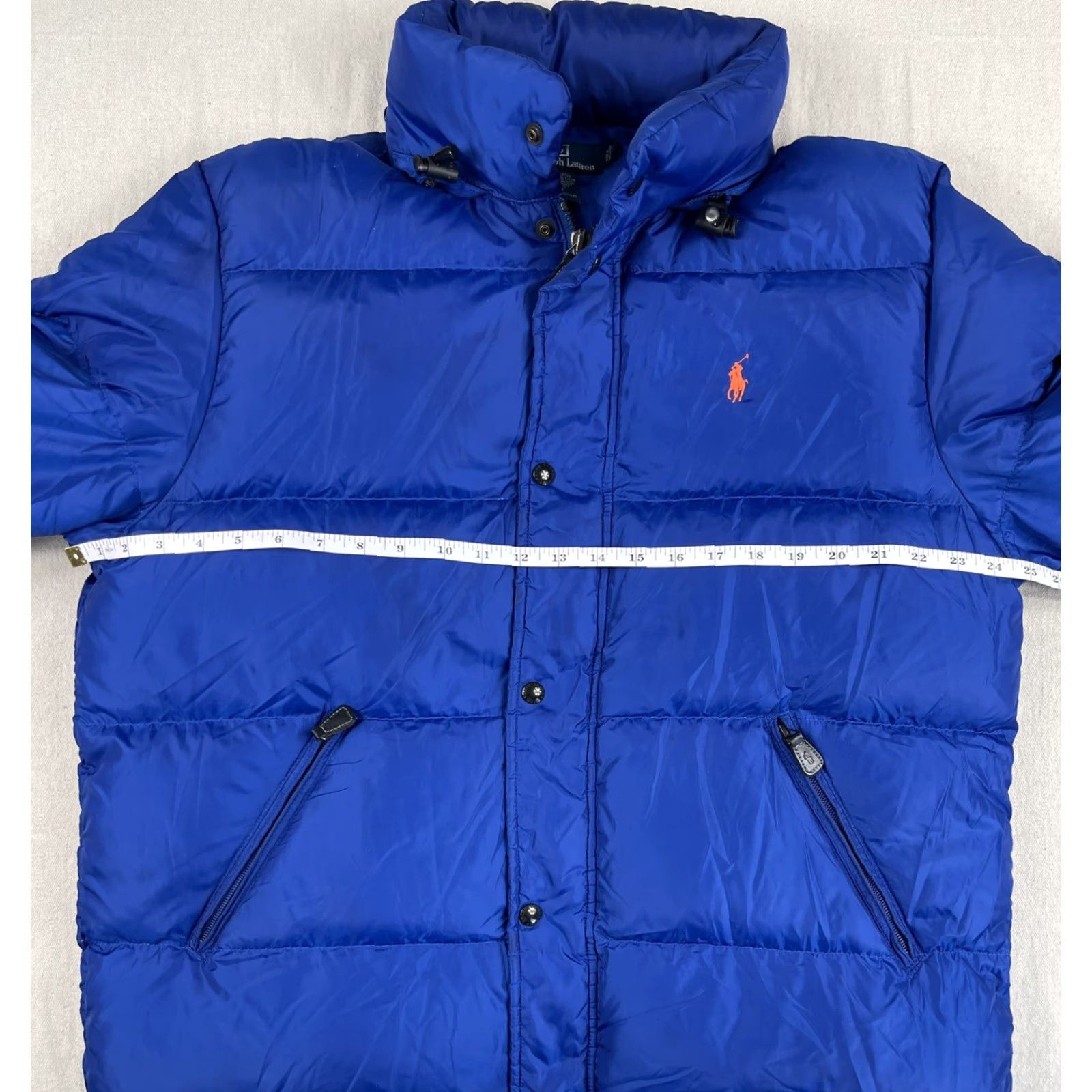 Polo Ralph Lauren VINTAGE Polo Ralph Lauren Puffer Jacket Coat Down Nylon Quilted Hooded 90s Ski Men L Blue - Mens Size US L / EU 52-54 / 3 - 6 Thumbnail