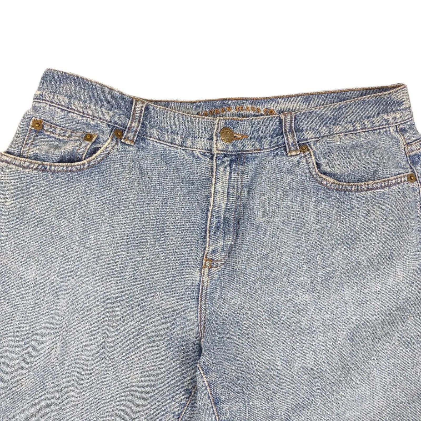Ralph Lauren Vtg Y2K LAUREN JEANS Co Ralph Lauren Cropped Capri Denim Size 32" / US 10 / IT 46 - 6 Thumbnail