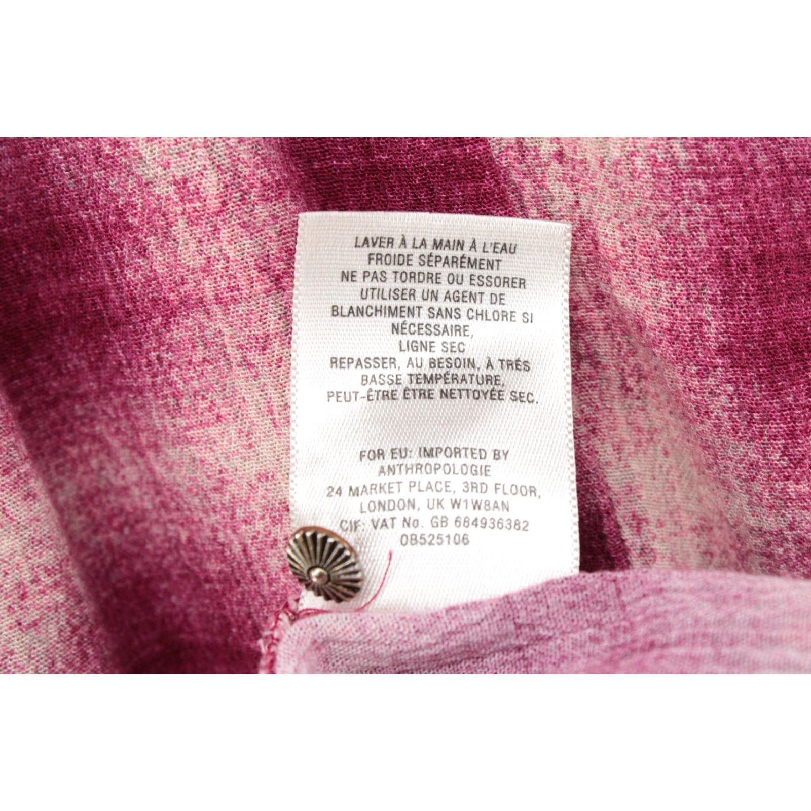 Vintage Maeve Anthropologie Top Women's Medium Pink Plaid Button-Up Boho Balloon Sleeve Shirt Size M / US 6-8 / IT 42-44 - 7 Thumbnail