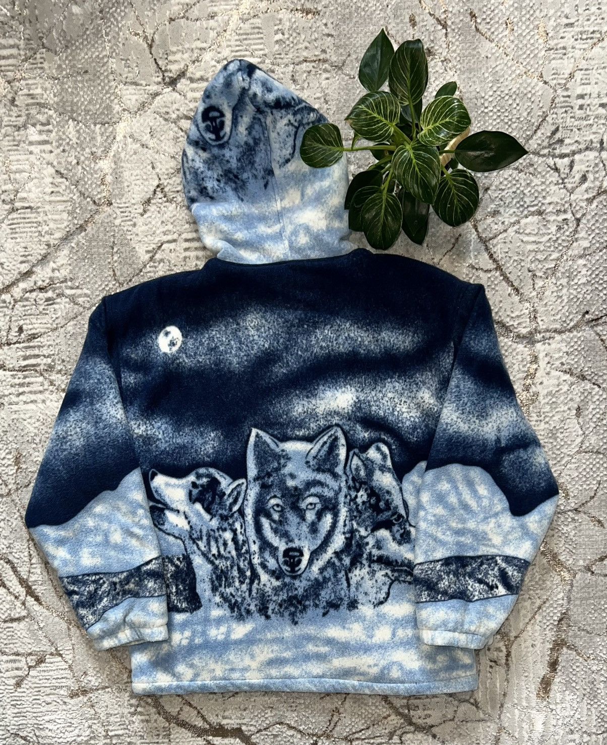 Vintage VINTAGE Y2K OVERSIZE RARE SHERPA FLEECE WOLF ANIMAL ANIMALS Size US XL / EU 56 / 4 - 2 Thumbnail