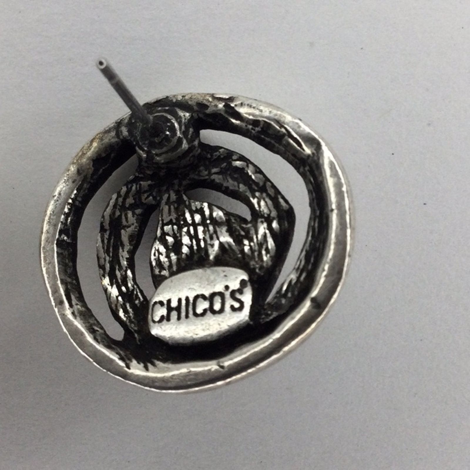 Chicos Chico's Elegant Silver Plated Diamond Rhinestone Earrings Size ONE SIZE - 9 Thumbnail