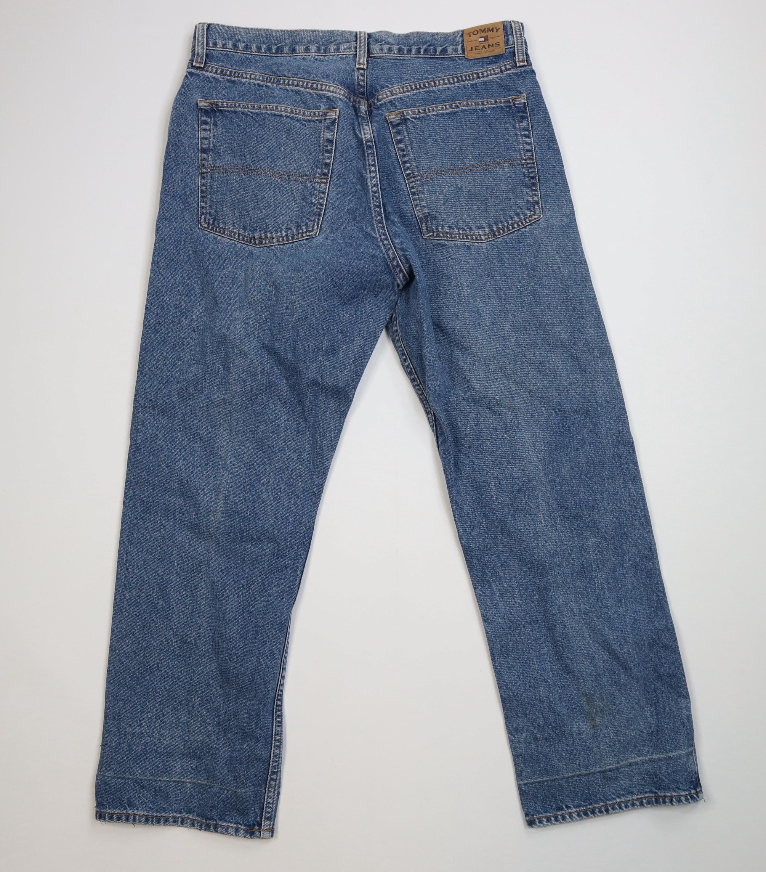 Tommy Hilfiger Vintage 90s Tommy Hilfiger Baggy Wide Leg Denim Jeans Blue Size US 36 / EU 52 - 11 Thumbnail