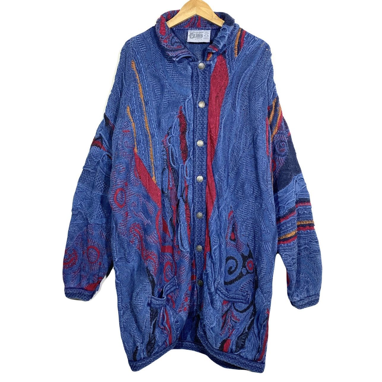 Coogi Rare Pull Cardigan Oversize Graphique Vintage Coogi Blues Size US L / EU 52-54 / 3 - 1 Thumbnail
