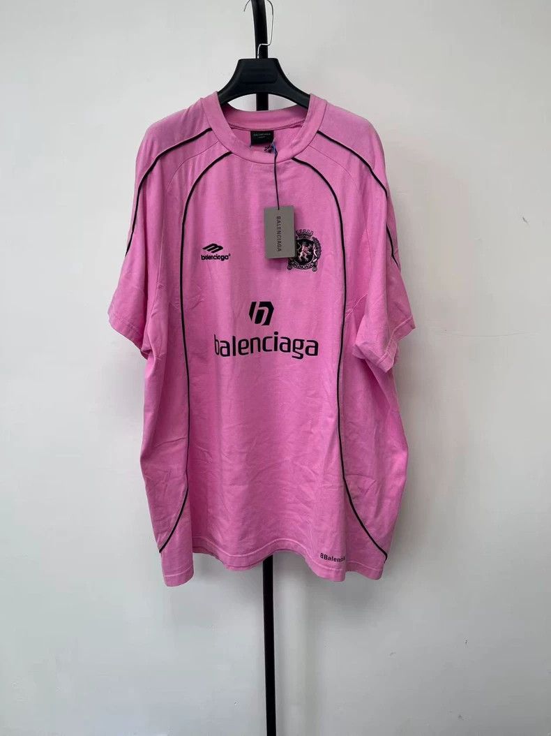 Balenciaga Balenciaga Soccer SS24 Logo Print T-Shirt Size US XL / EU 56 / 4 - 1 Thumbnail
