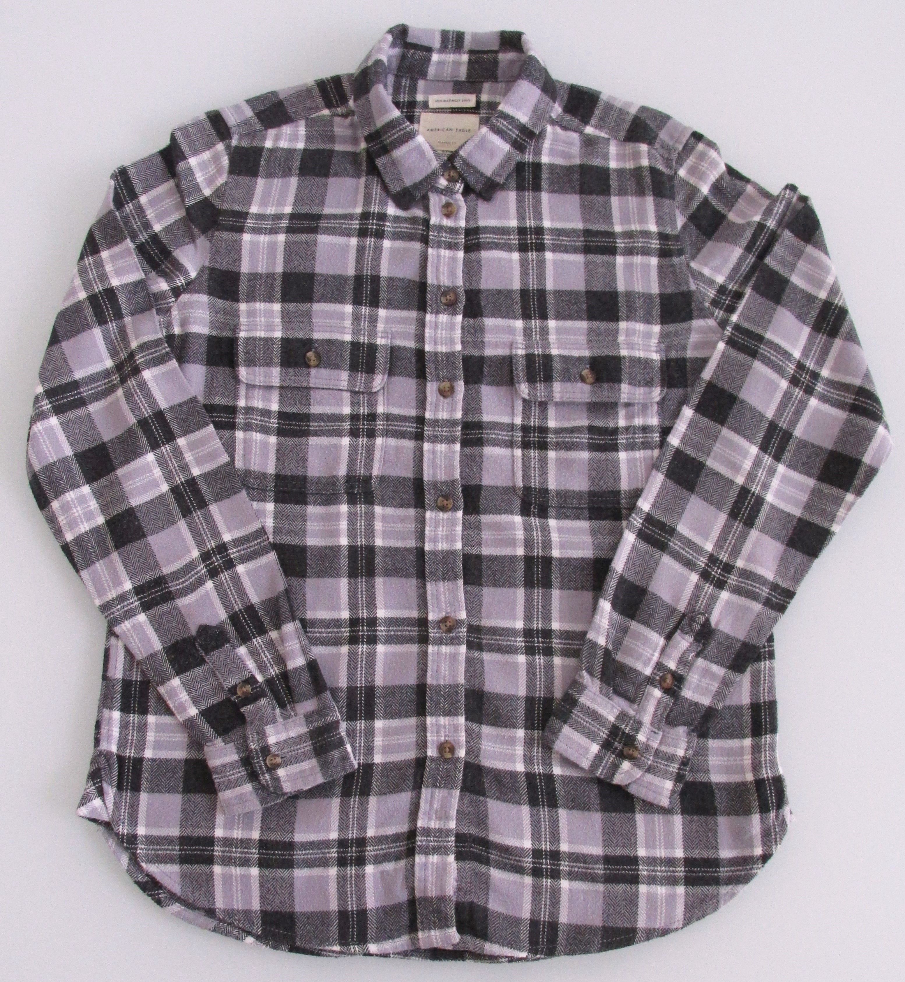 American Eagle Outfitters American Eagle Women's Soft Flannel Shirt Size Small Size S / US 4 / IT 40 - 1 Thumbnail