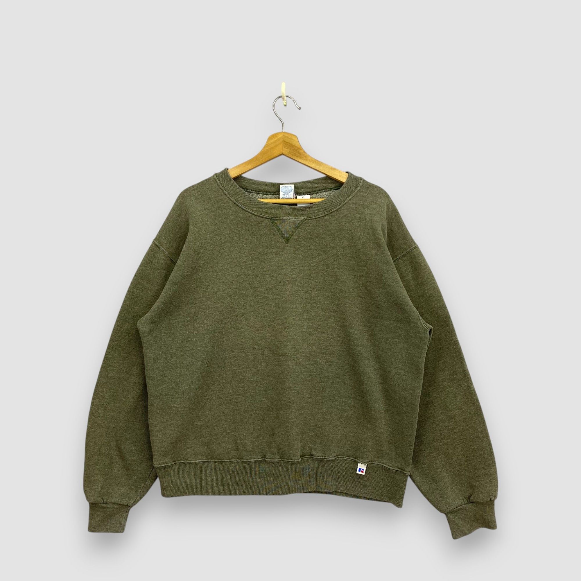 Russell Athletic Vintage Russell Athletic Sweater 90s Faded Style Sweatshirt Size US XL / EU 56 / 4 - 1 Thumbnail