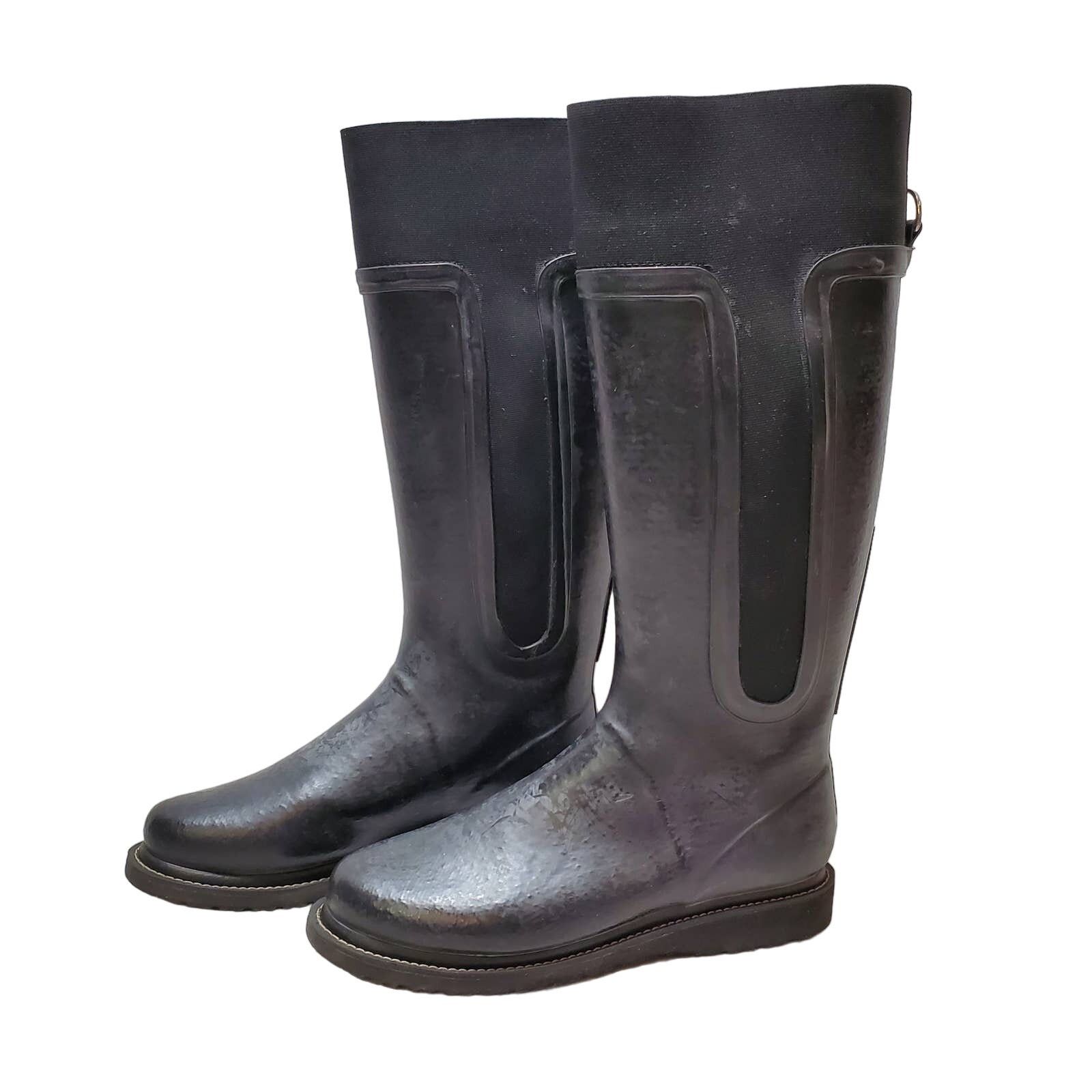 Ilse Jacobsen Isle Jacobsen Hornbach Rain Boots Womens 40/9.5 Black Tall Size US 9.5 / IT 39.5 - 1 Thumbnail