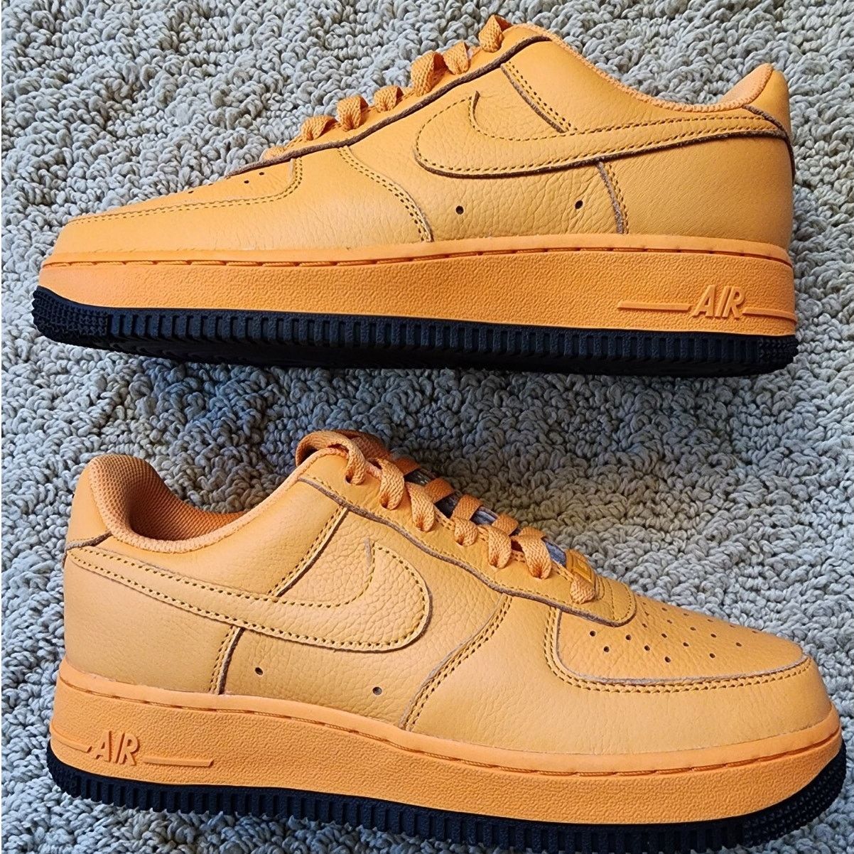 Nike Wmns Nike By You Air Force 1 Low Orange Black Brand New Sz 8 Size US 8 / IT 38 - 2 Thumbnail