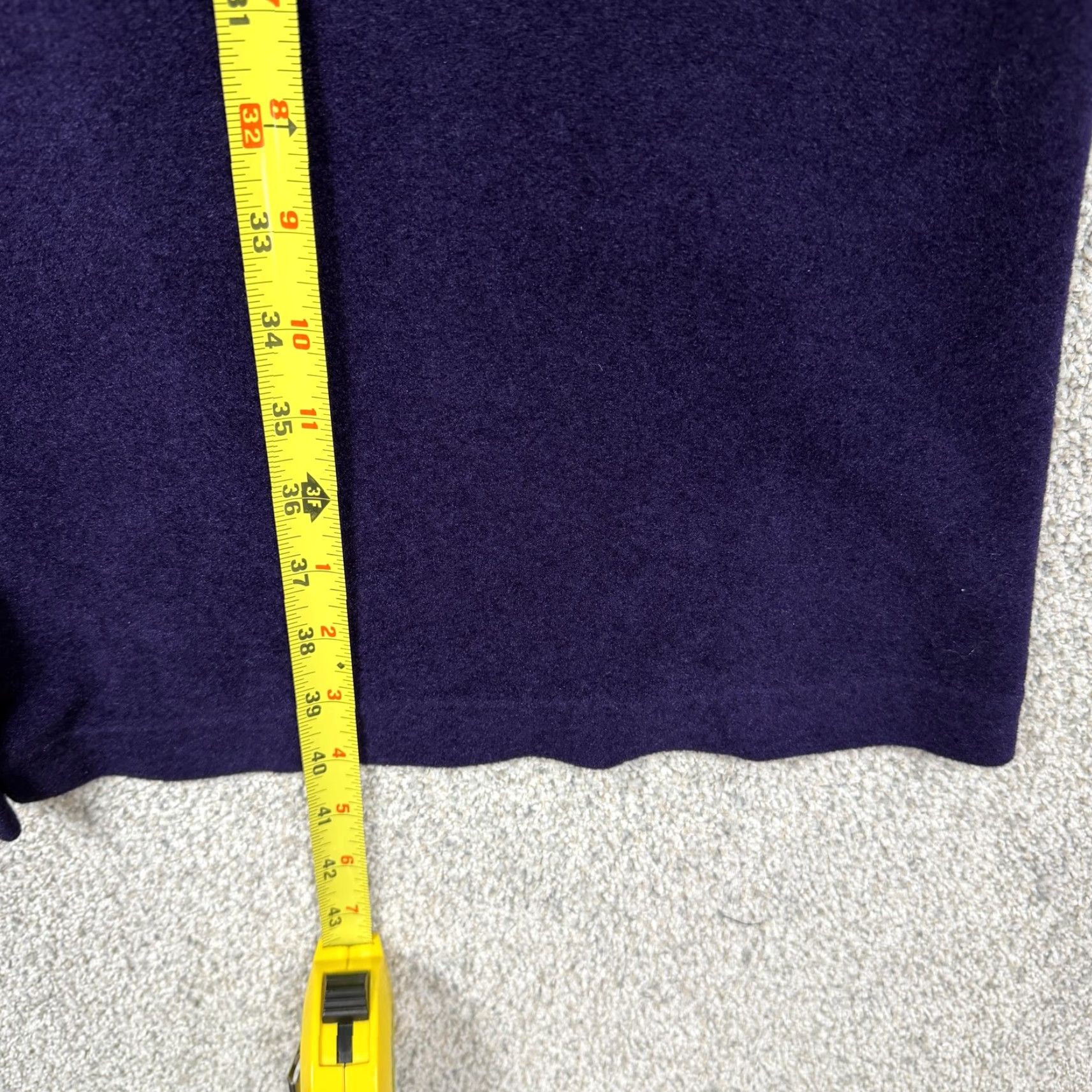 Vintage VINTAGE Vanity Fair Robe Womens XL Purple Velour Embroidered 90s Gothic Kaftan Button-Front Crewneck Collared Size ONE SIZE - 4 Thumbnail