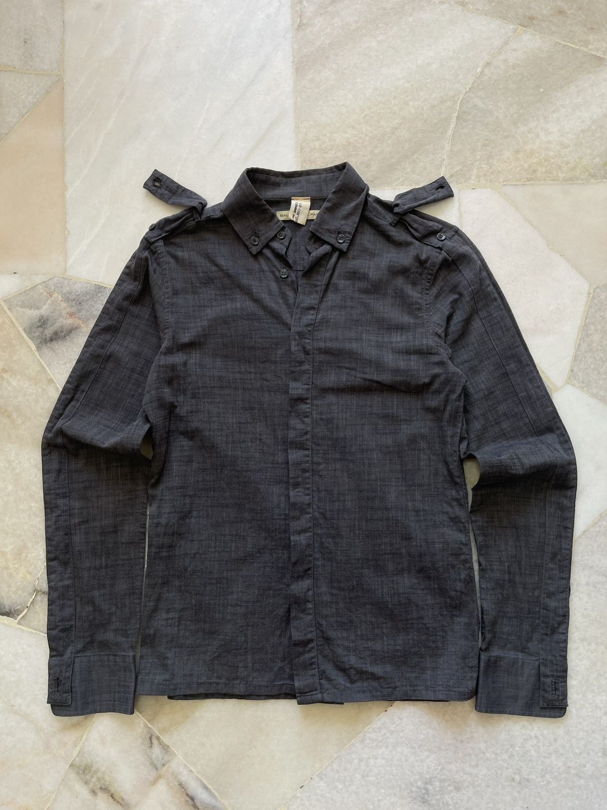 Balenciaga 2005 Balenciaga Comme Des Garcons Button Ups Shirt Size US S / EU 44-46 / 1 - 1 Thumbnail