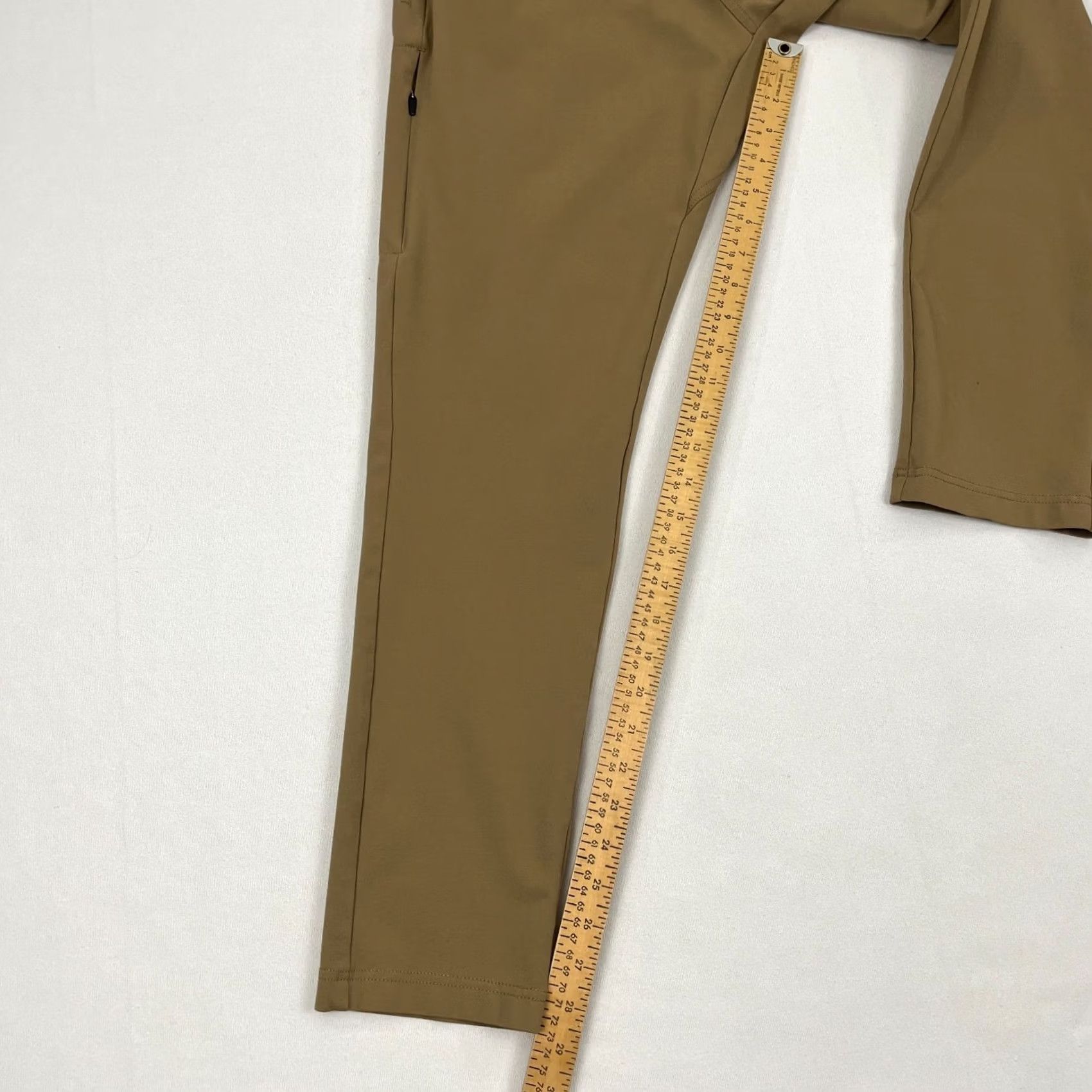Vintage BYLT Pants Mens 30 x 29 Everyday 2.0 Slim Fit Brown Travel Golf Stretch Chino Pants Size US 30 / EU 46 - 5 Thumbnail