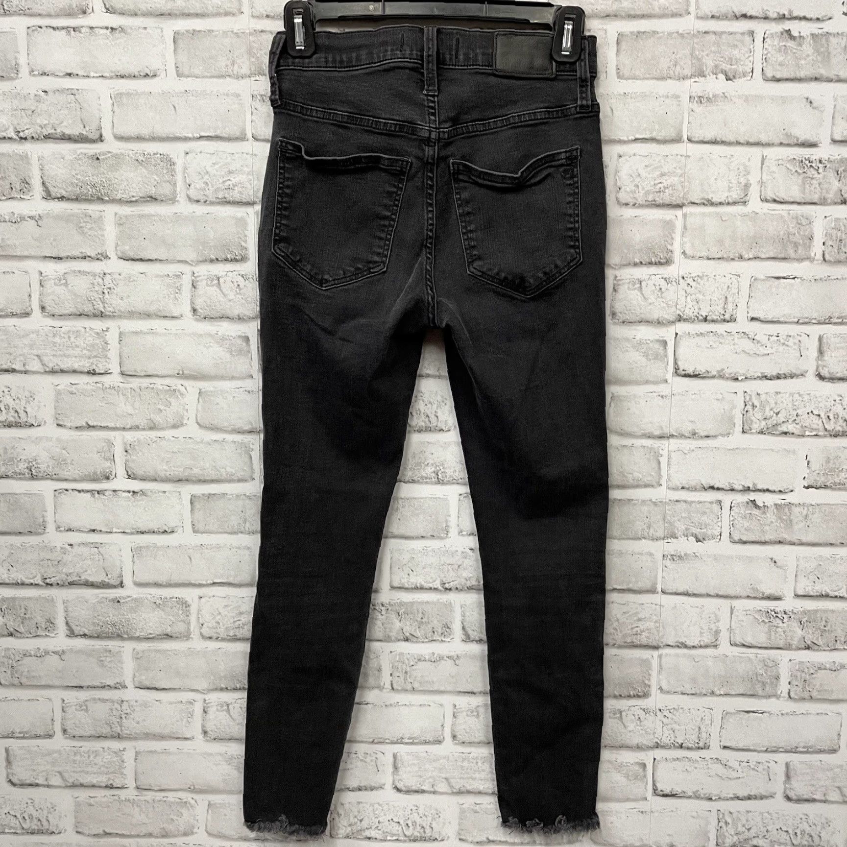 Madewell VINTAGE Madewell Gray Jeans 10” High-Rise Button-Fly Womens Petite 24 Straight Gray Jeans Size 24 Womens Size 42" / US 20 - 5 Thumbnail