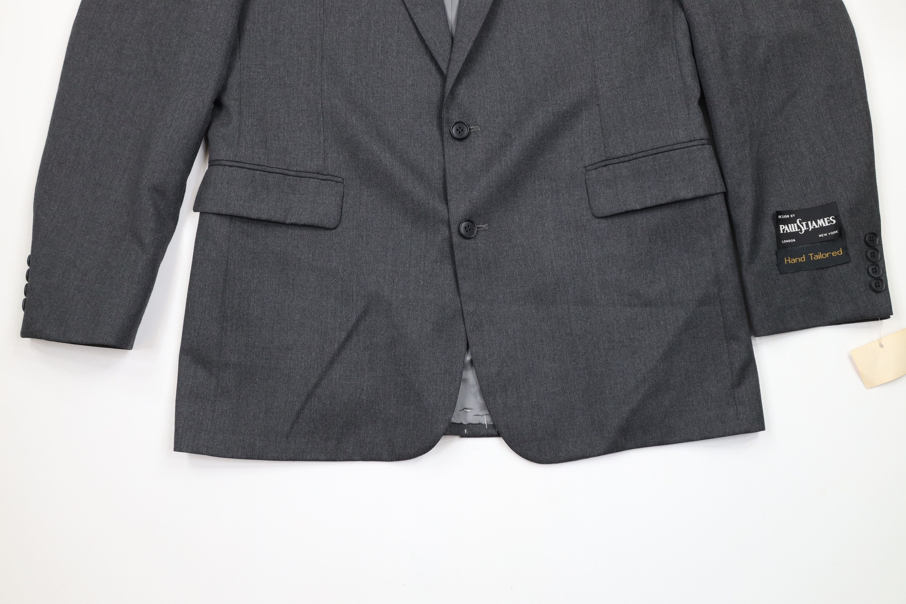 Vintage Deadstock Vintage 90s Streetwear Hand Tailored Wedding Suit Size 42L - 4 Thumbnail