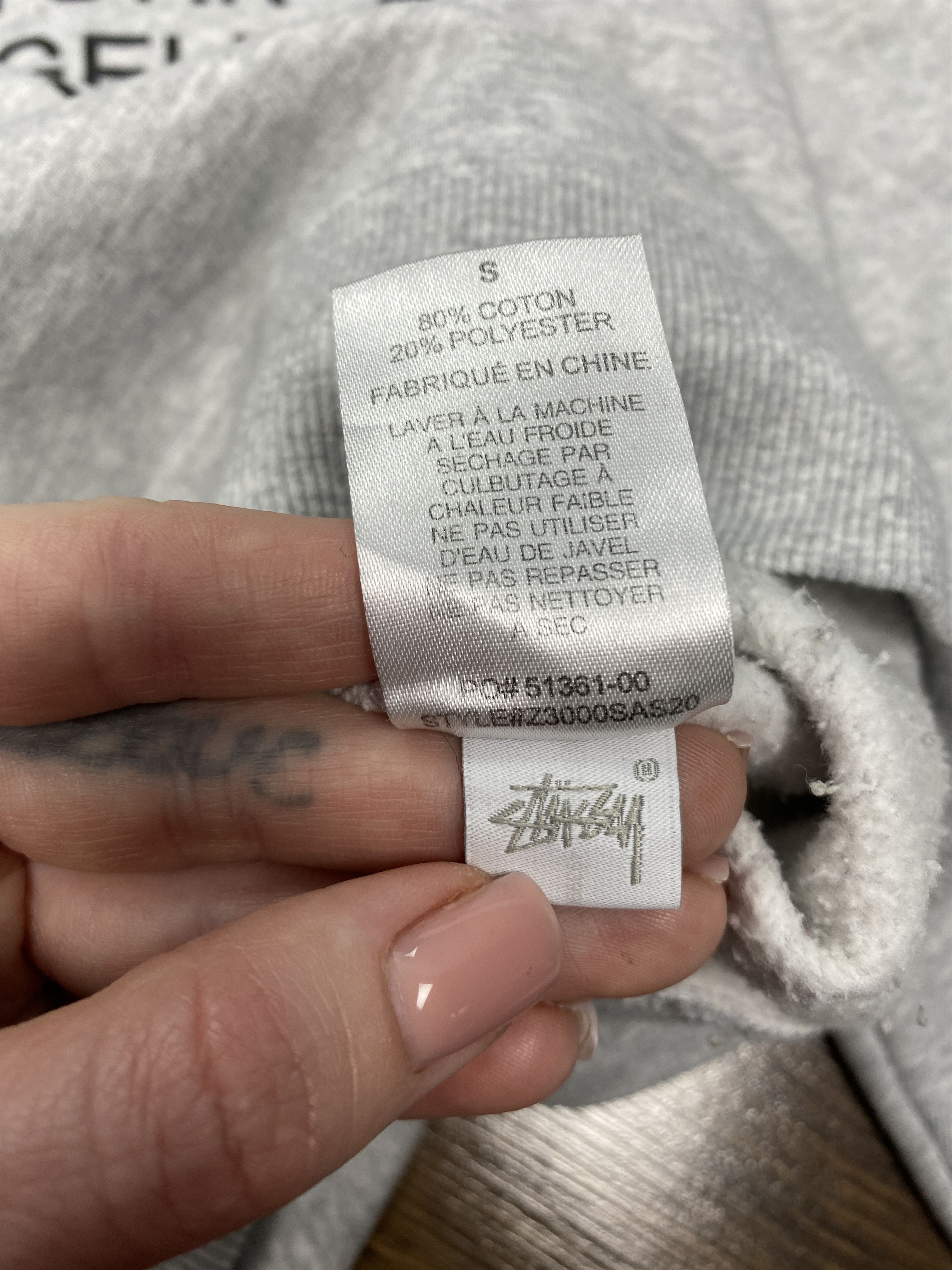 Stussy × Vintage Stussy mens crew neck sweatshirt Size US S / EU 44-46 / 1 - 7 Thumbnail