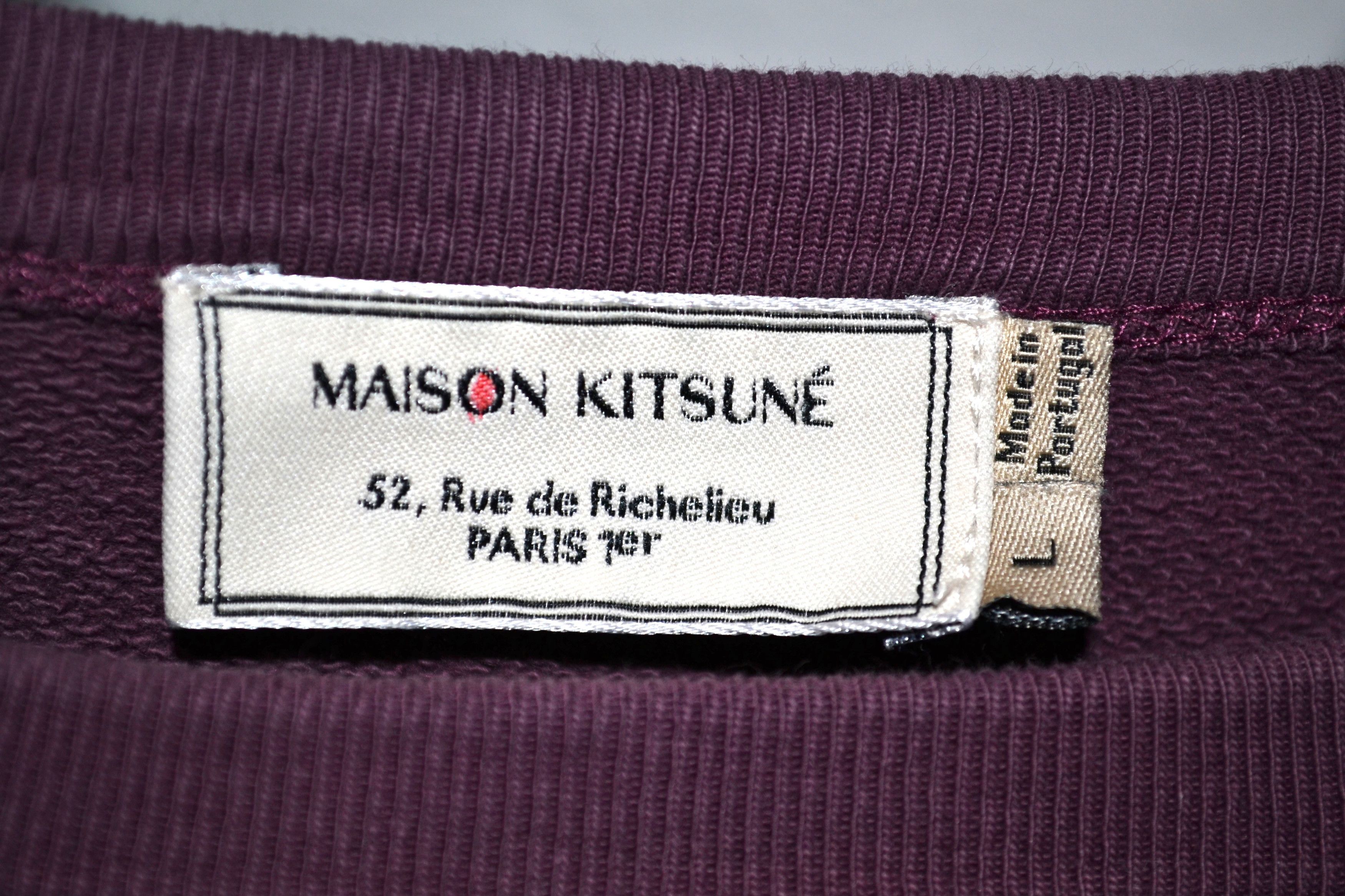 Maison Kitsune Maison Kitsune Sweatshirt Size US L / EU 52-54 / 3 - 4 Thumbnail