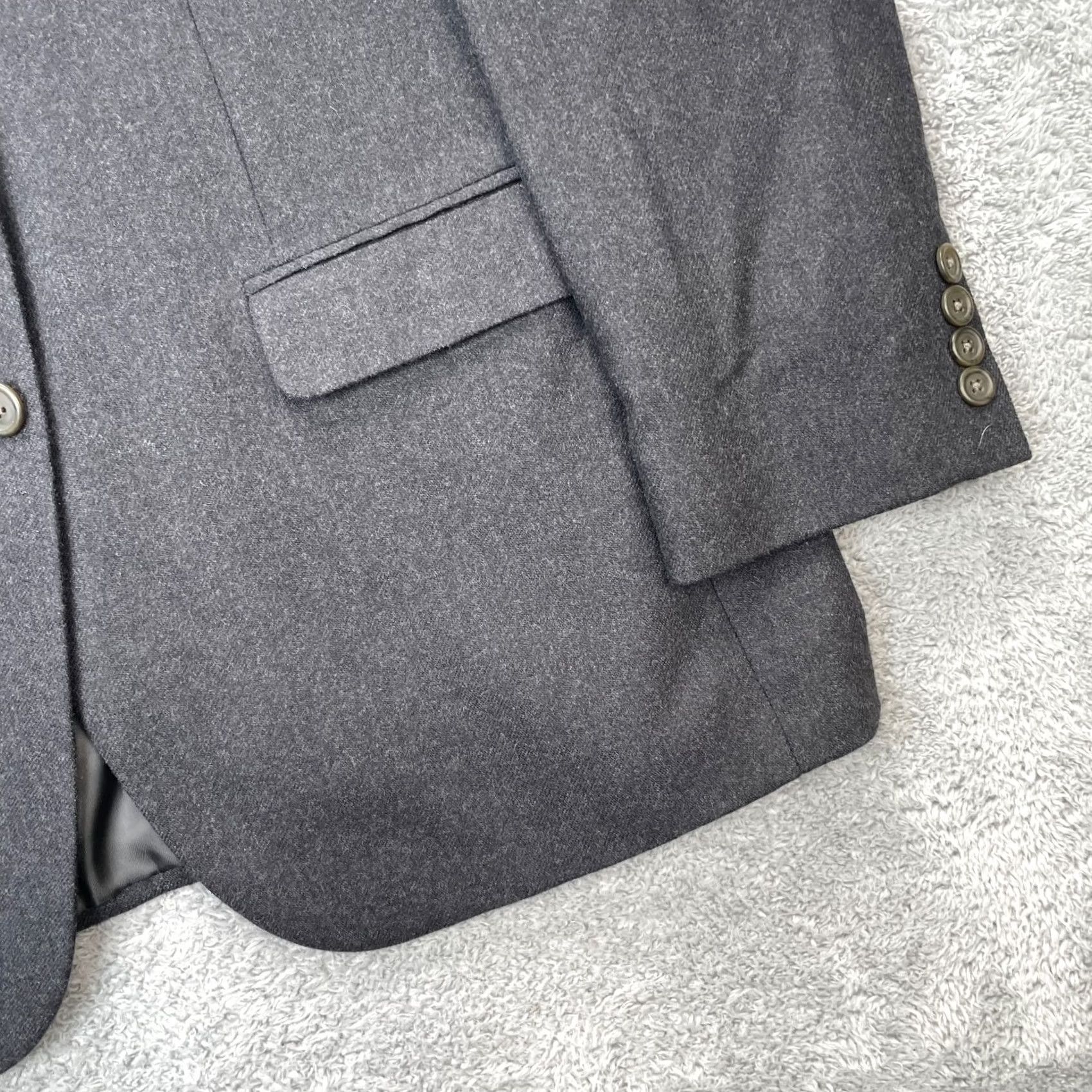 Ralph Lauren Lauren Ralph Lauren Mens 42R Gray Wool Sport Blazer Coat Single Vented Classic Size 42R - 6 Thumbnail