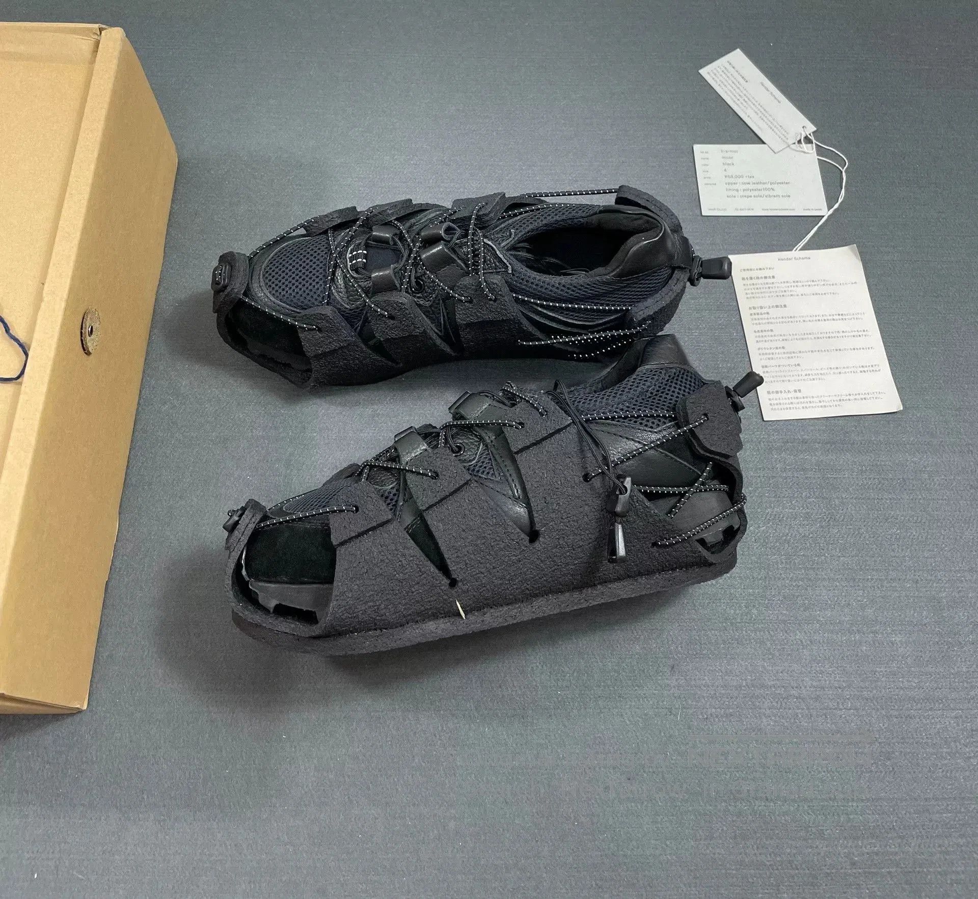 Hender Scheme Hender Scheme Moor Black Sneakers with Removable Design. Size US 10.5 / EU 43-44 - 4 Thumbnail