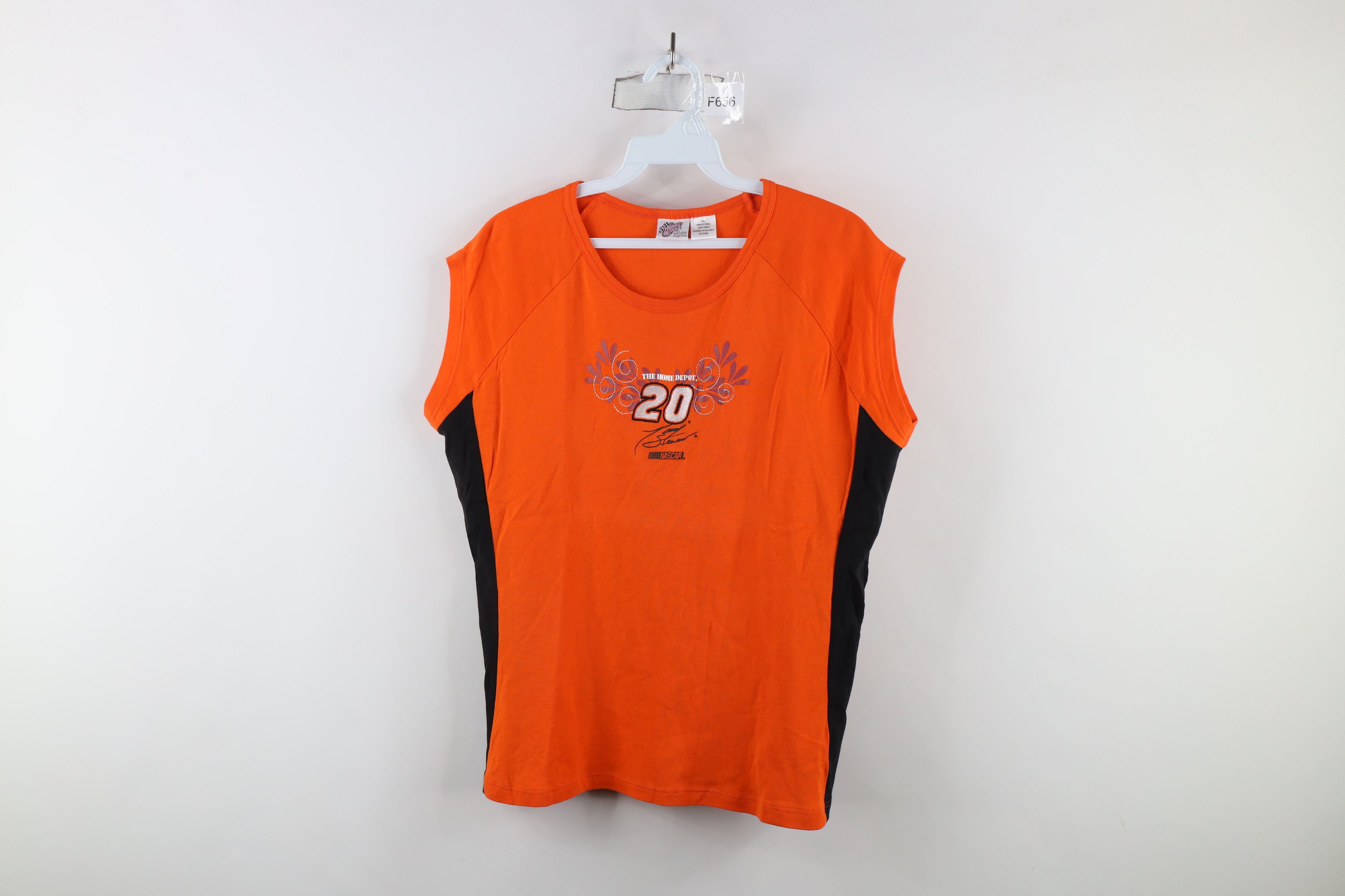 Vintage Vintage NASCAR Home Depot Tony Stewart Racing Ribbed T-Shirt Size XL / US 12-14 / IT 48-50 - 1 Thumbnail