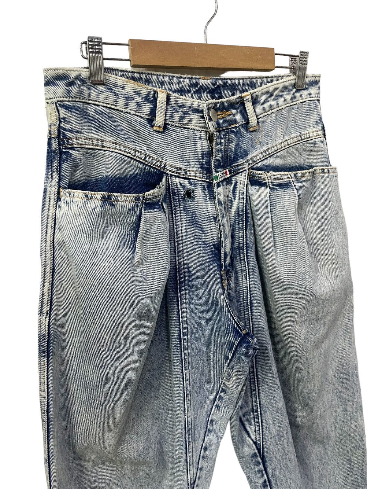 Edwin × Japanese Brand × Vintage Vintage 90s Edwin Big Tab Baggy Stone Wash Jeans Size US 30 / EU 46 - 7 Thumbnail