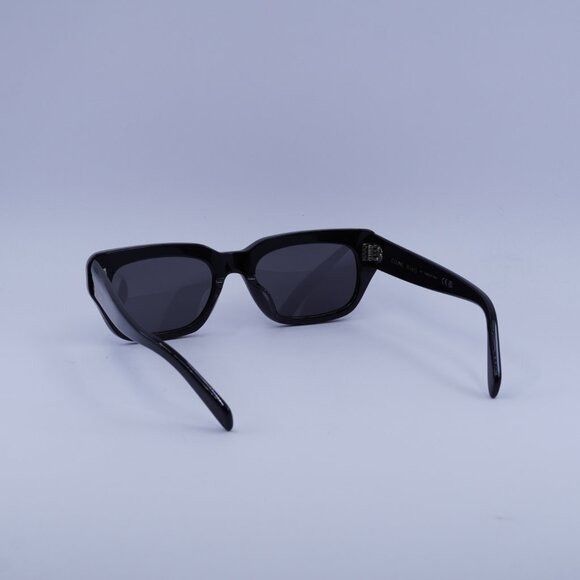 Celine CL40267U 01A Sunglasses Shiny Black Rectangle Frame