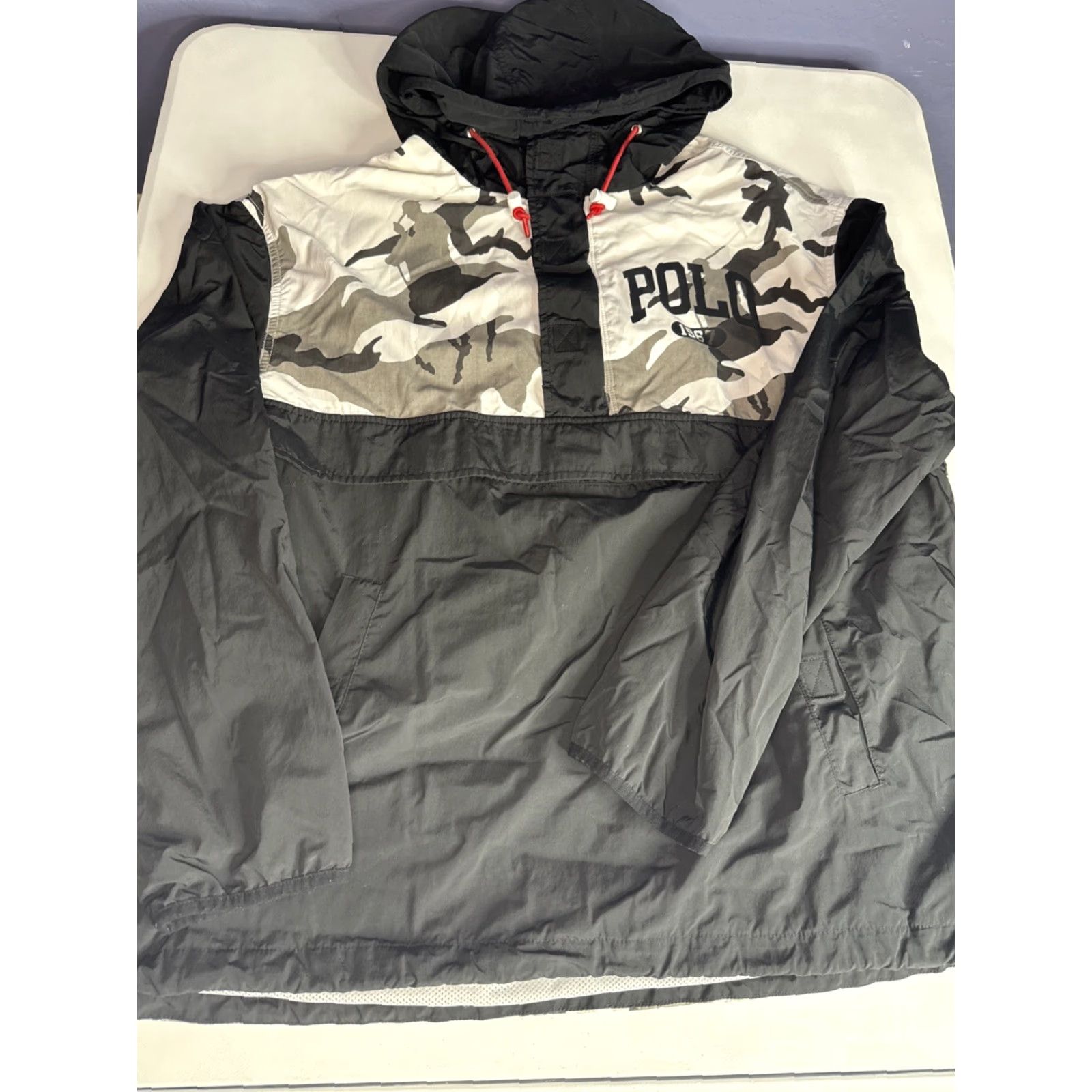Ralph Lauren VINTAGE Polo Ralph Lauren Hoodie Windbreaker Anorak Jacket Camo Mens L See Description Size US L / EU 52-54 / 3 - 2 Thumbnail