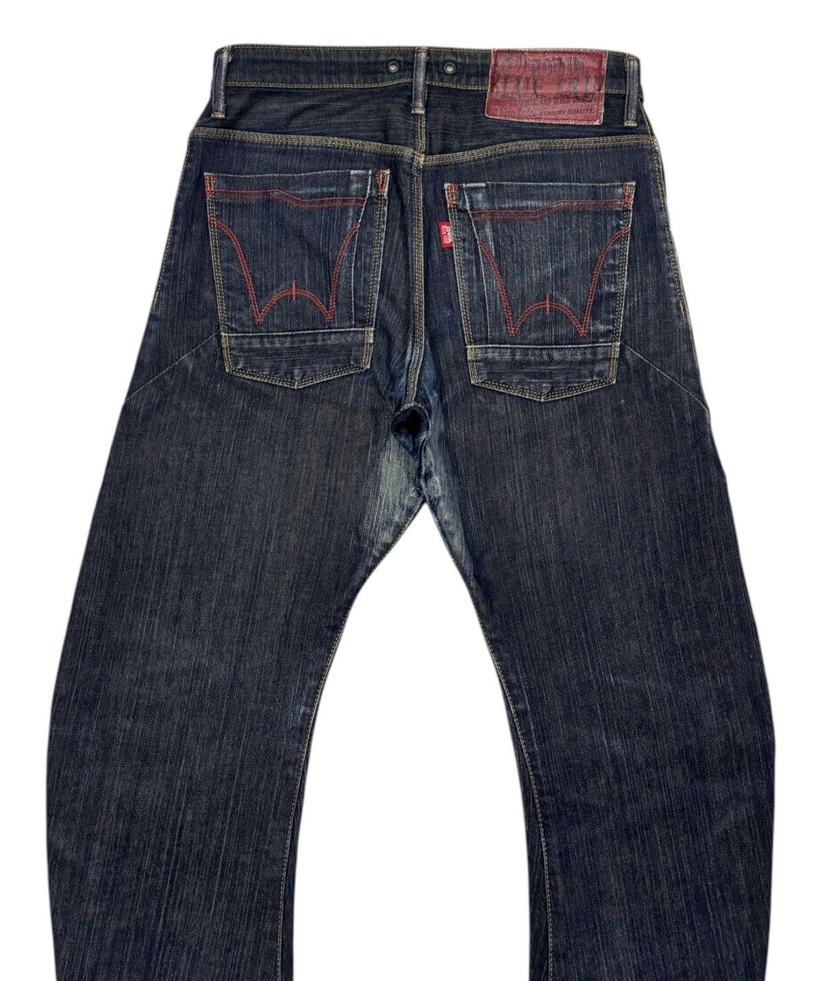 Kapital 🔥EDWIN Blue Trip Curve Jeans Distressed Denim PPFM Style Size US 30 / EU 46 - 6 Thumbnail