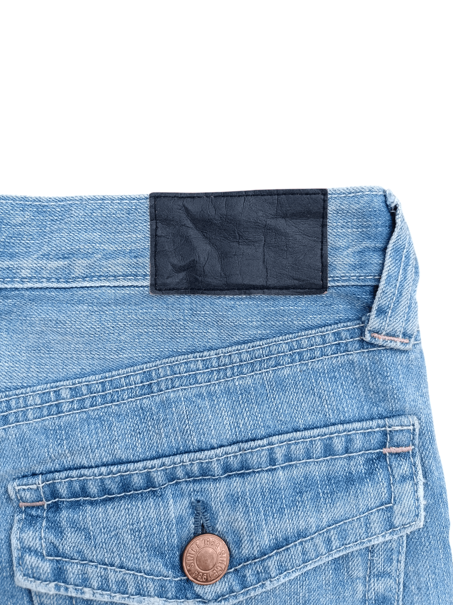 Japanese Brand 💥 Vintage 90s Style Uniqlo Washed Regular Fit Bootcut Jeans Size US 30 / EU 46 - 19 Thumbnail