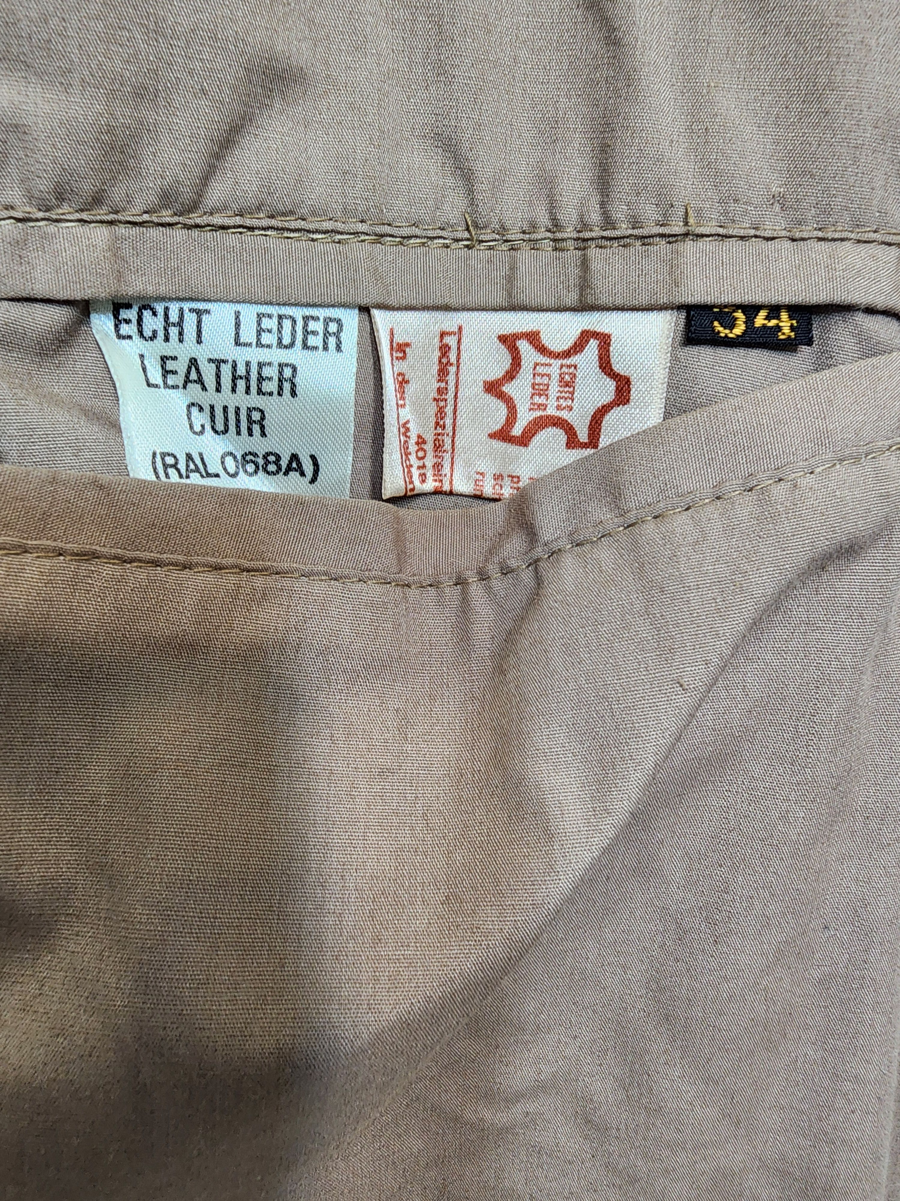 Genuine Leather Brown Genuine Leather Men's Coat with Belt Size US L / EU 52-54 / 3 - 10 Thumbnail
