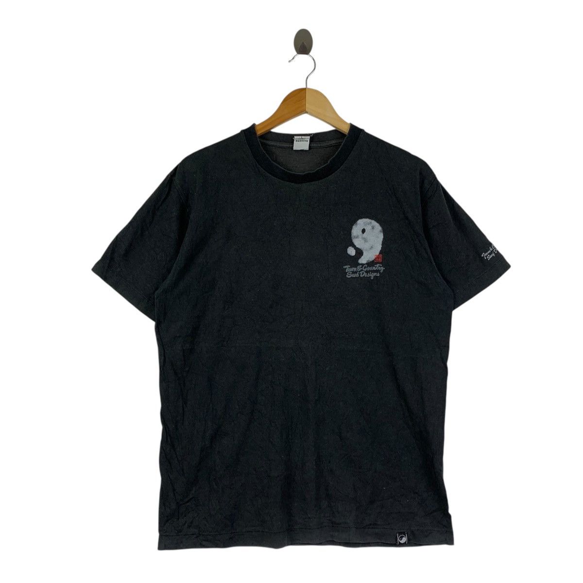 Vintage Vintage T&C Surf Designs Yin Yang Graphic Tee Washed Black Size US L / EU 52-54 / 3 - 2 Thumbnail