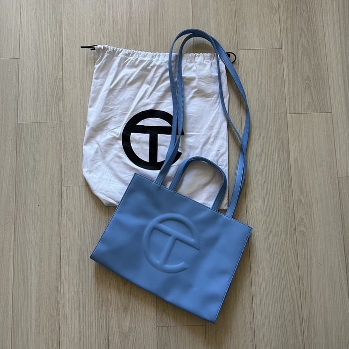 Telfar Blue Small Cerulean Shopping Bag