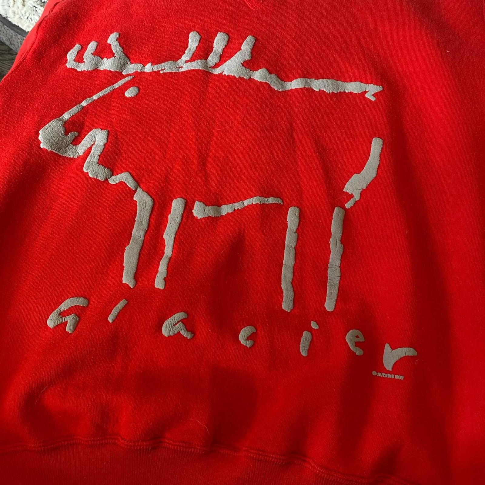 Russell Athletic Vintage red glacier moose sweatshirt Size US M / EU 48-50 / 2 - 6 Thumbnail