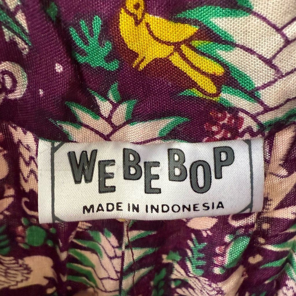 Other We Be Bop Purple Monkey Print Overalls Romper OSFM Size US 29 - 6 Thumbnail