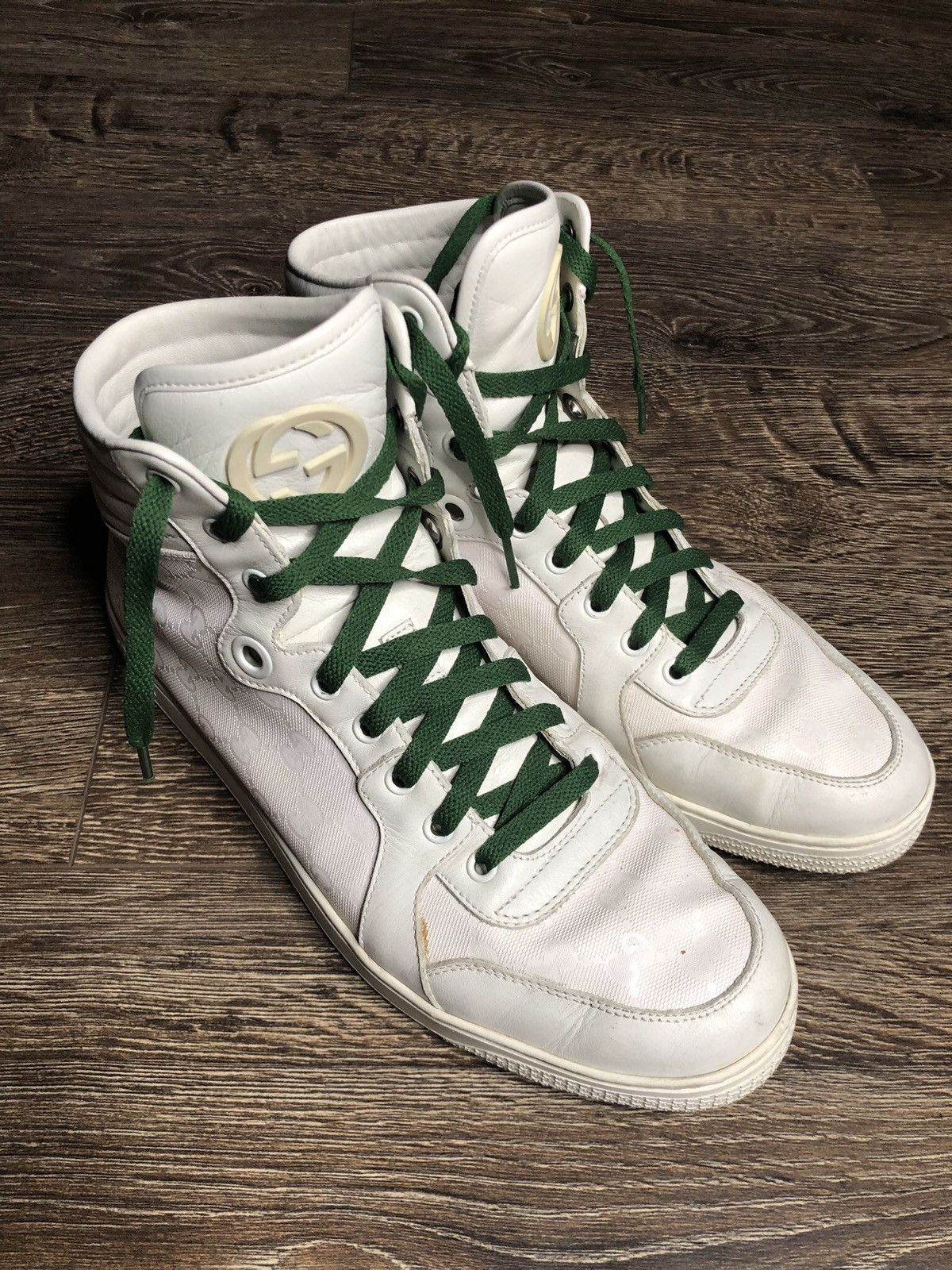 Gucci Gucci High Top in White Size US 10.5 / EU 43-44 - 2 Thumbnail