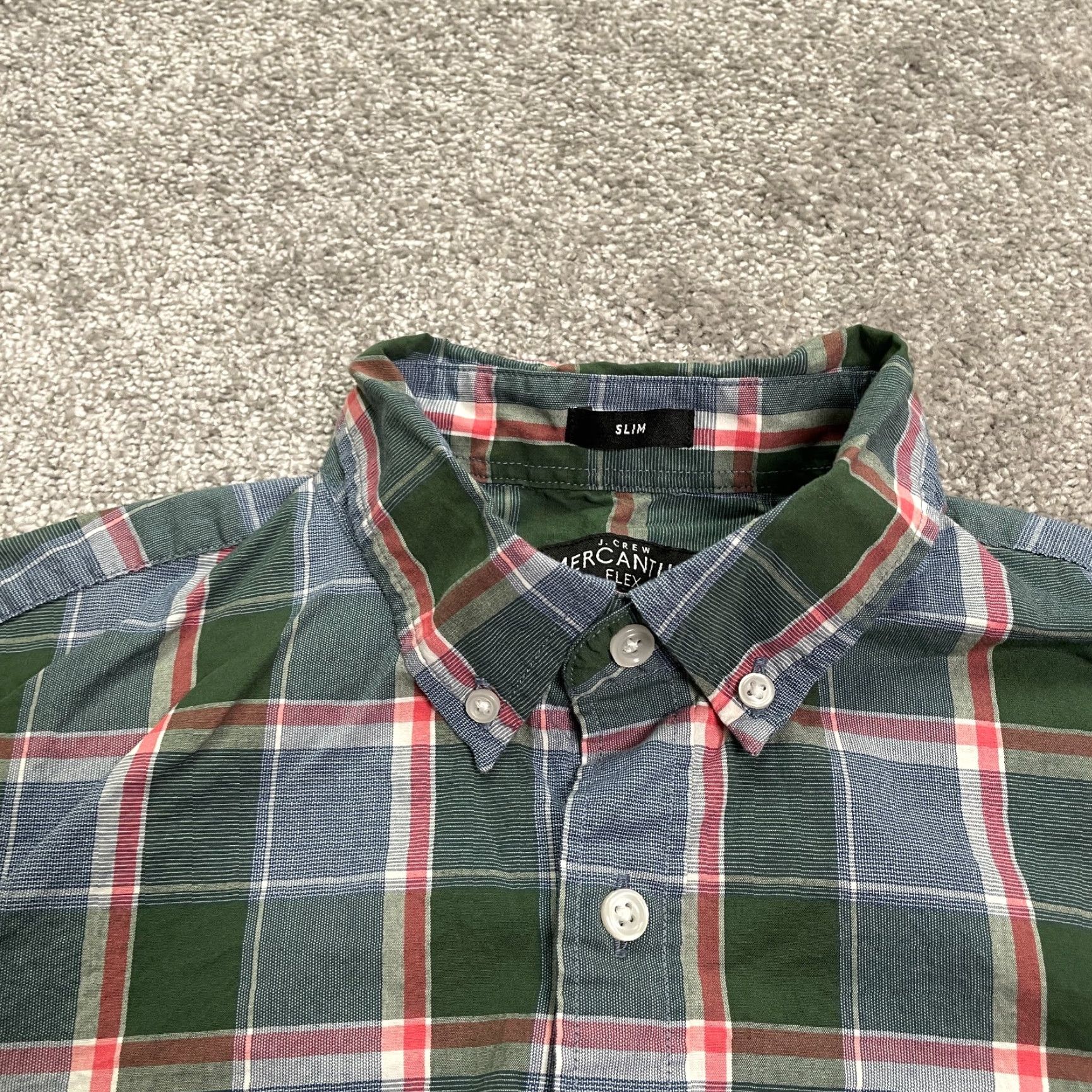 J.Crew J.CREW Mercantile Slim Fit Flannel Shirt Mens Medium Multicolor Plaid Long Sleeve Button-Down Mens Size US M / EU 48-50 / 2 - 3 Thumbnail