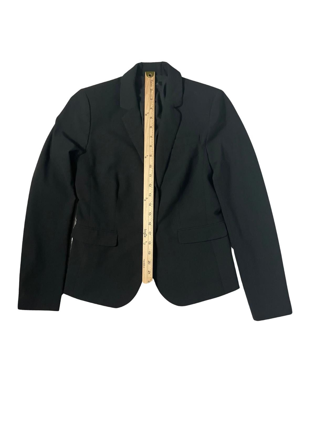 Ann Taylor Ann Taylor Black Blazer Size 0 Stretch Career Jacket Size XXS / US 00 / IT 34 - 5 Thumbnail