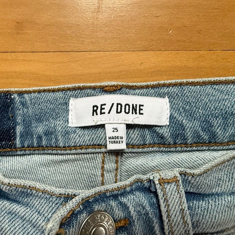 RE/DONE RE/DONE 70s High Rise Jeans - 25 - Light Stone Wash Size 25" / US 0 / IT 36 - 3 Thumbnail