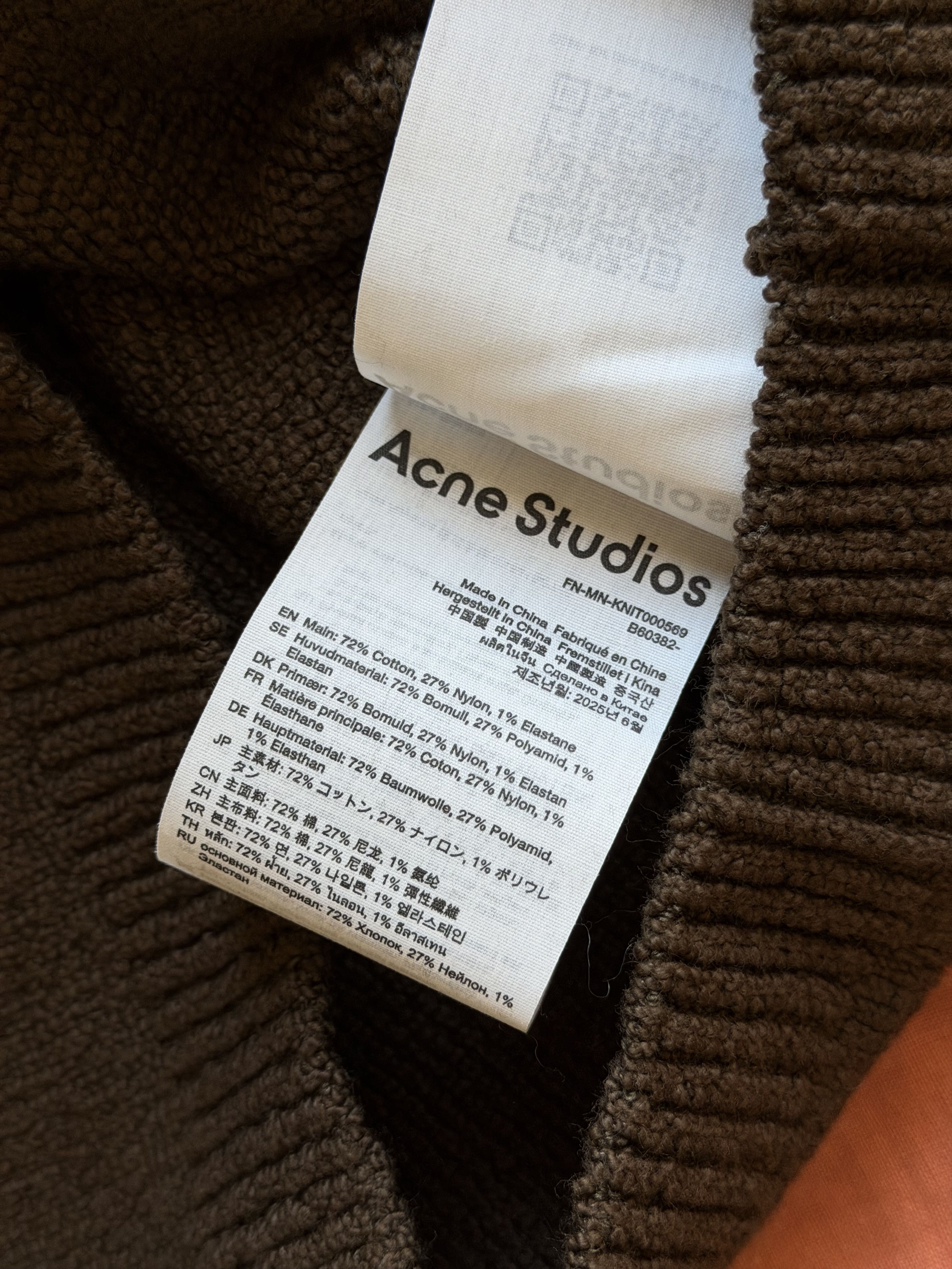 Acne Studios Acne Studios Kangaroo Pocket Sweater in Brown Size US XL / EU 56 / 4 - 8 Thumbnail