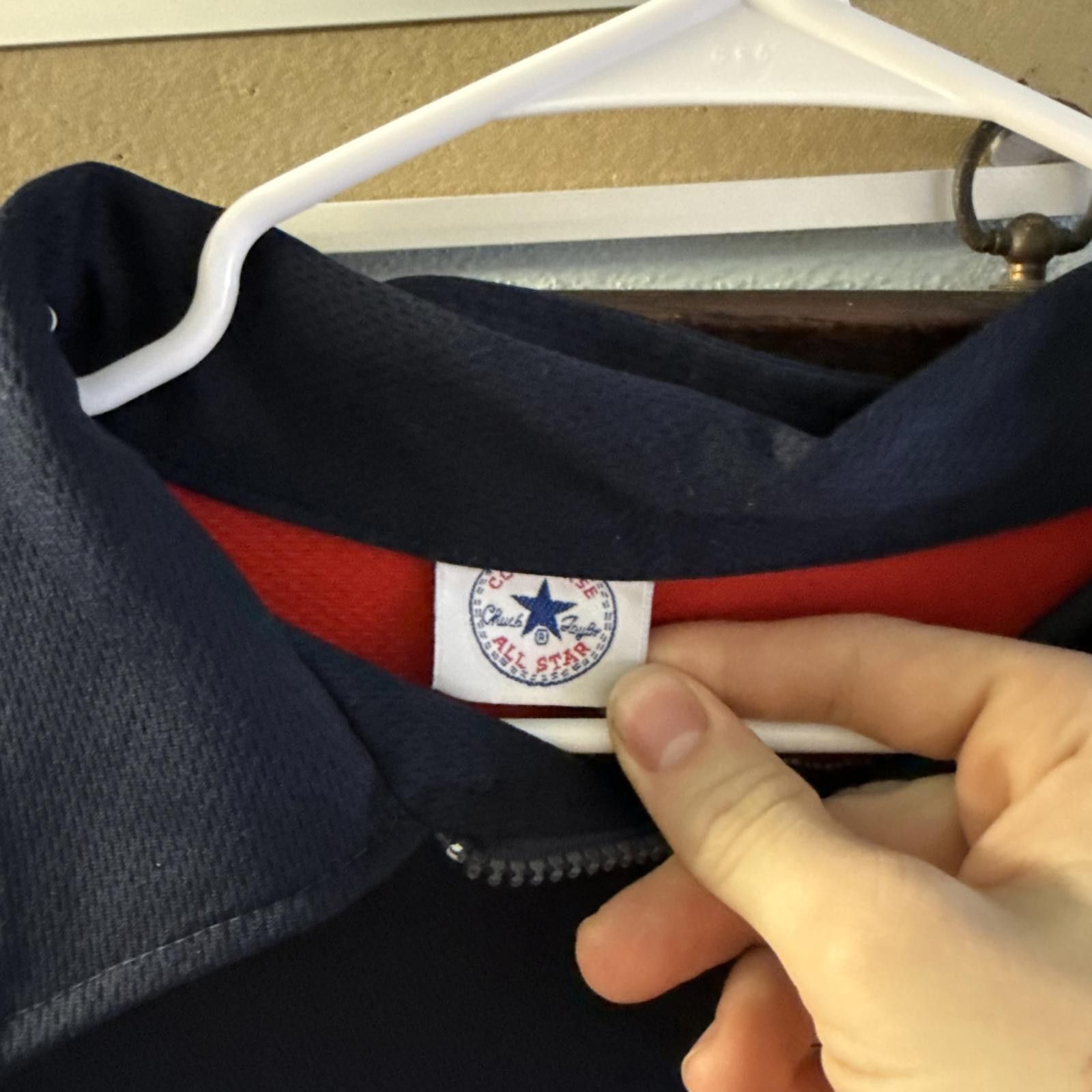 Converse Vintage Converse Quarter Zip Polo Golf Shirt Size US XL / EU 56 / 4 - 3 Thumbnail