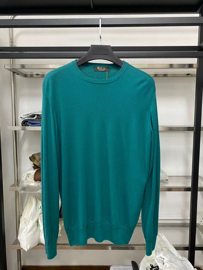 Loro Piana Loro Piana Men's Blue Cashmere Sweater Size US XL / EU 56 / 4 - 1 Thumbnail