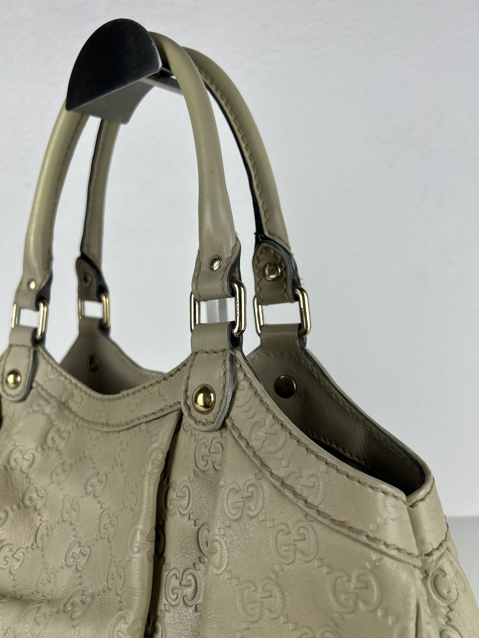 Gucci Gucci guccissima sukey medium size leather handbag Size ONE SIZE - 14 Thumbnail