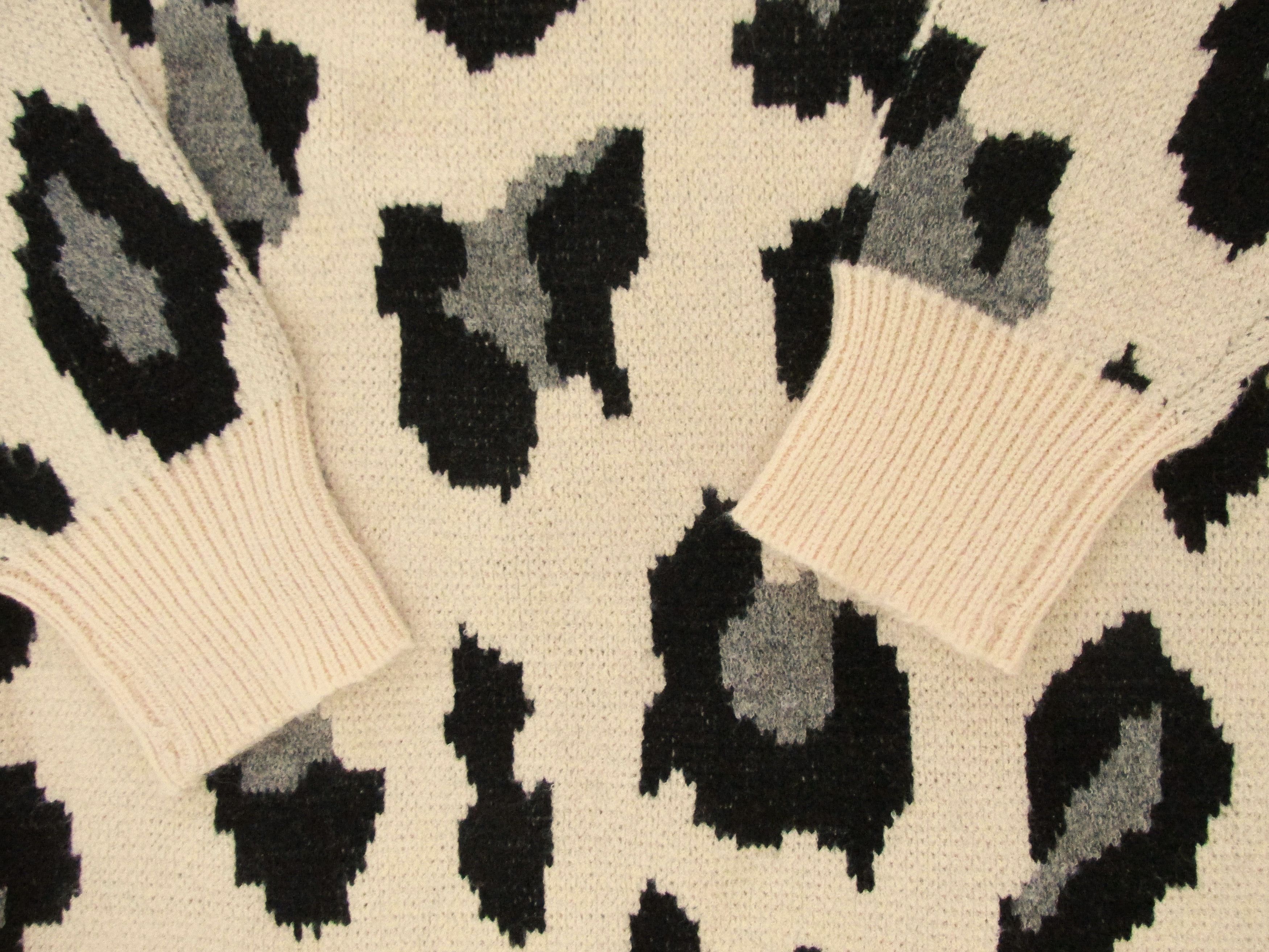 Macron Macaron Animal Print Oversized Sweater Size Small Size S / US 4 / IT 40 - 3 Thumbnail